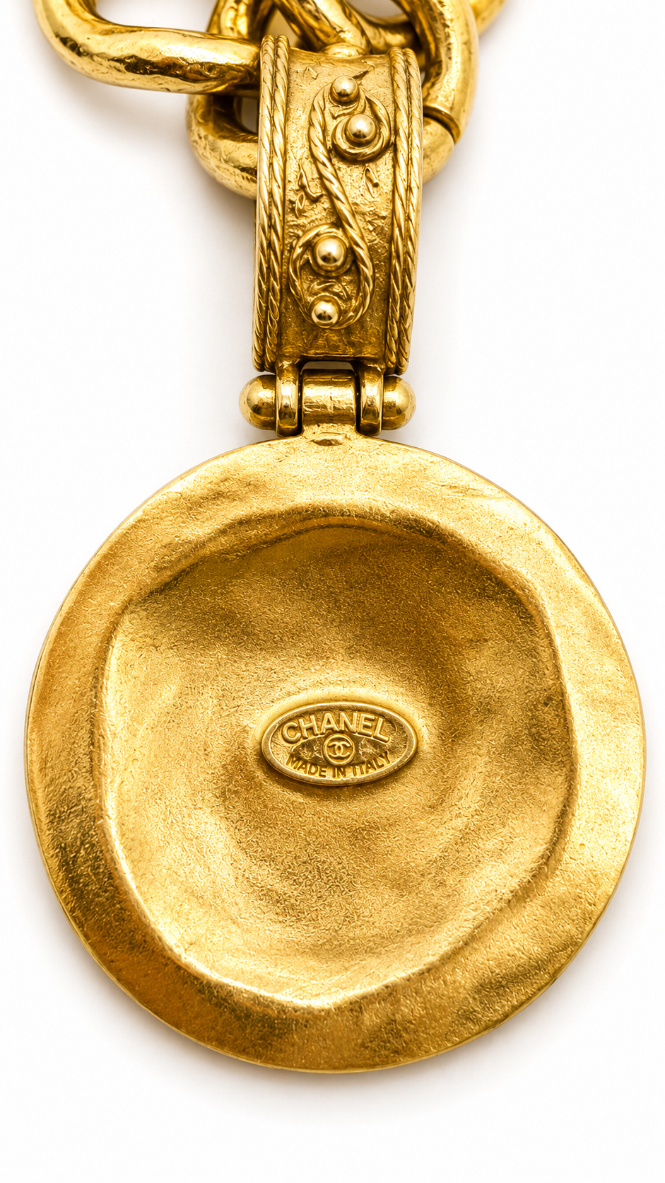 CHANEL VINTAGE CC MEDALLION CHARM BRACELET