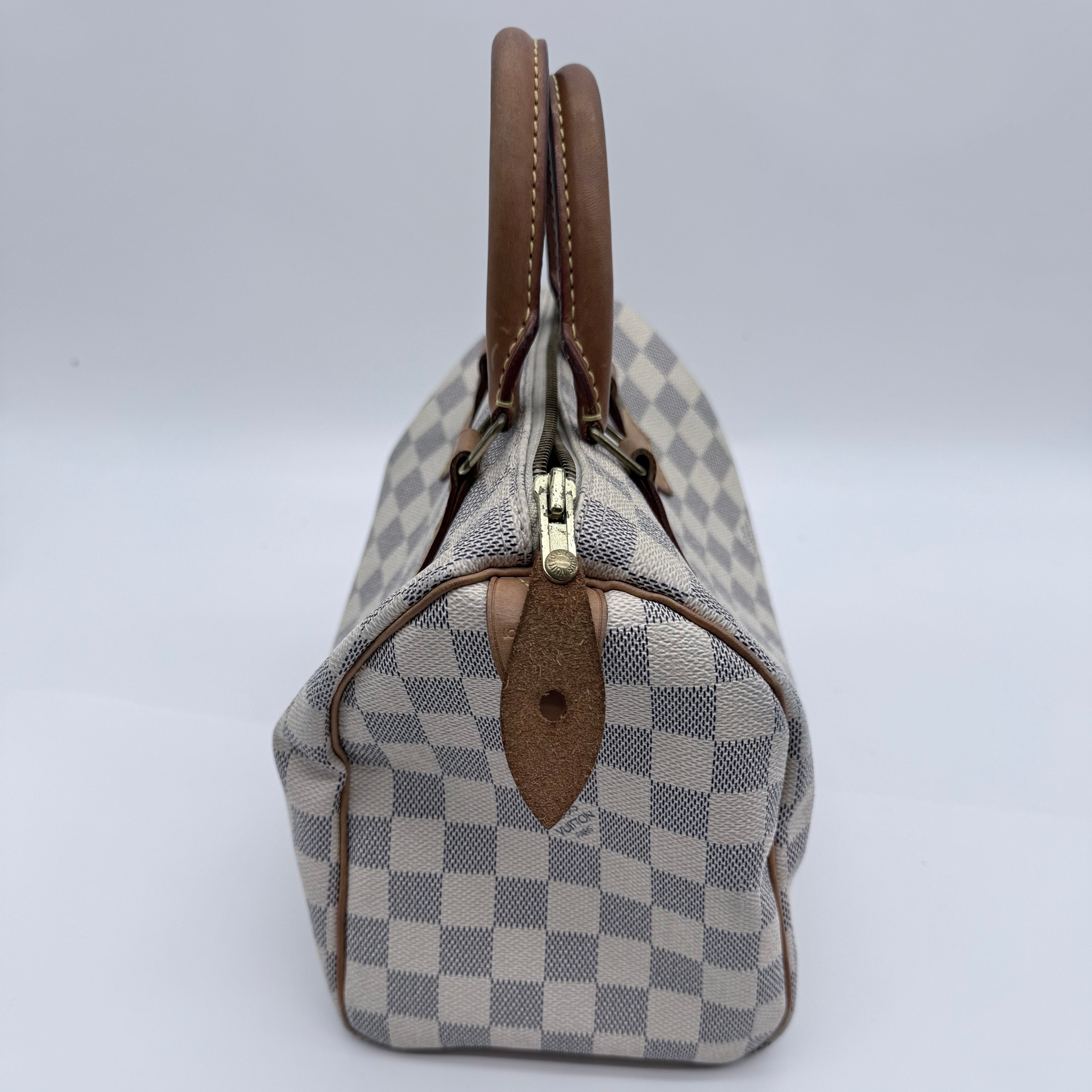 Authentic Louis Vuitton Speedy 25 Damier Azur Handbag