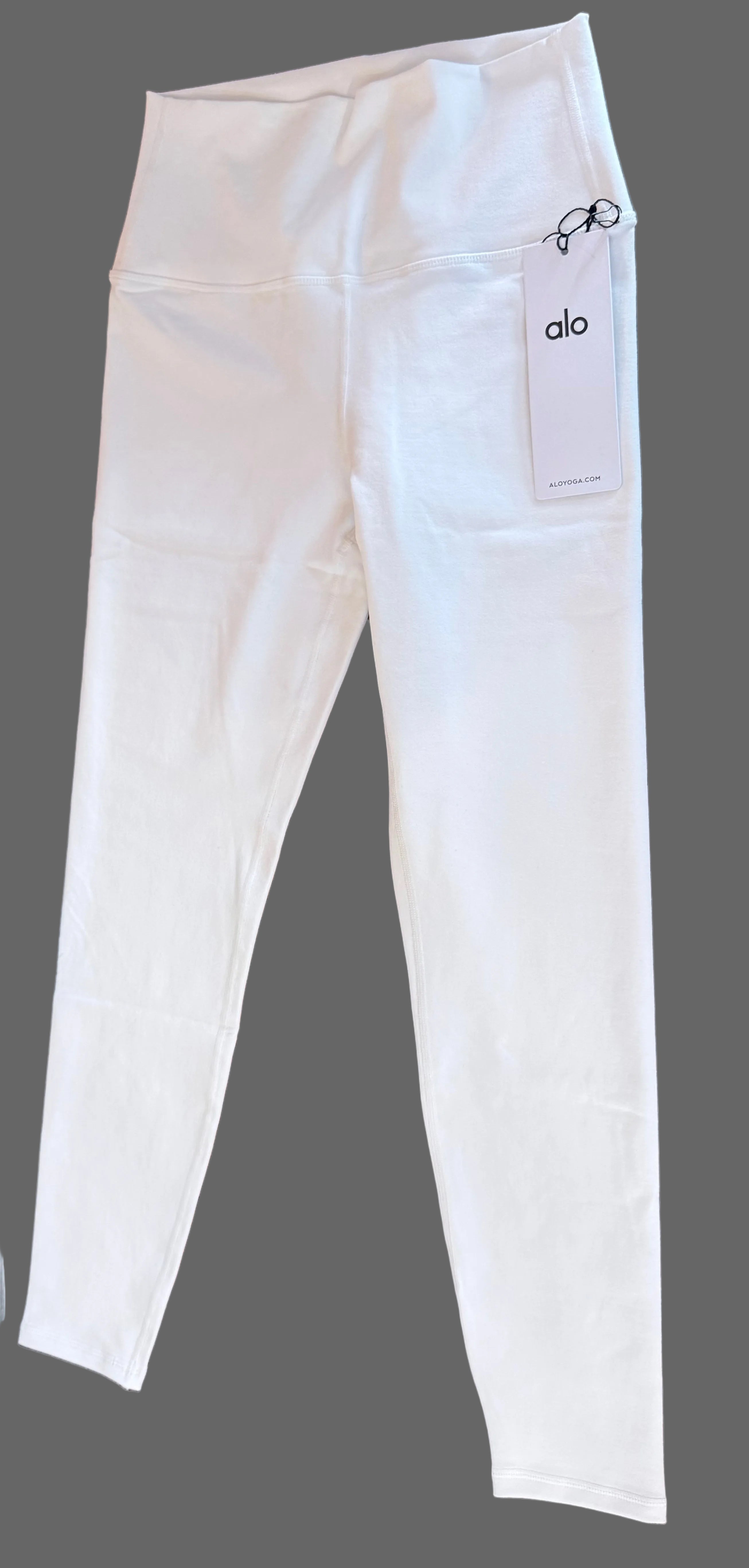 Alo Yoga 7/8 High-Waist Airbrush Legging – White | New With Tags