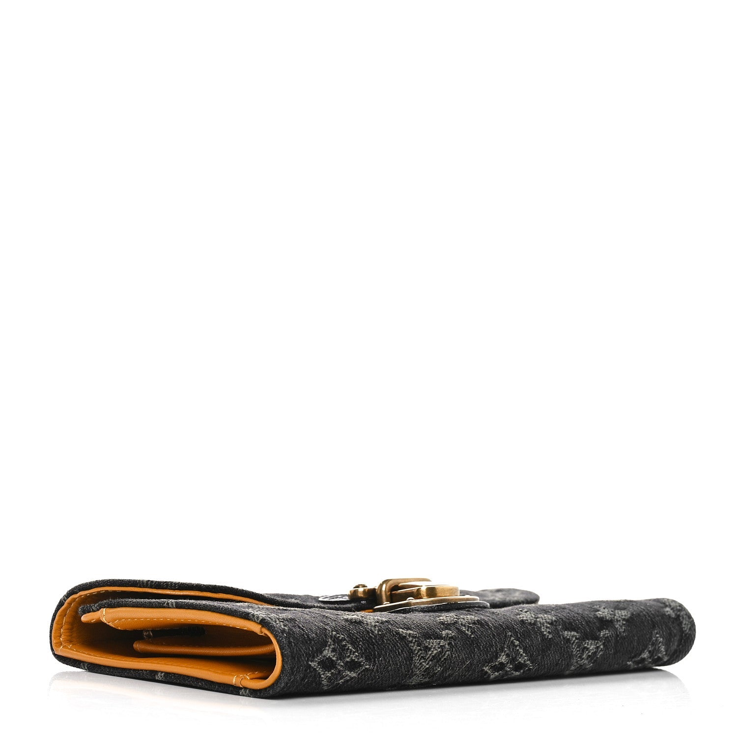 LOUIS VUITTON LV AMELIA DENIM WALLET BLACK