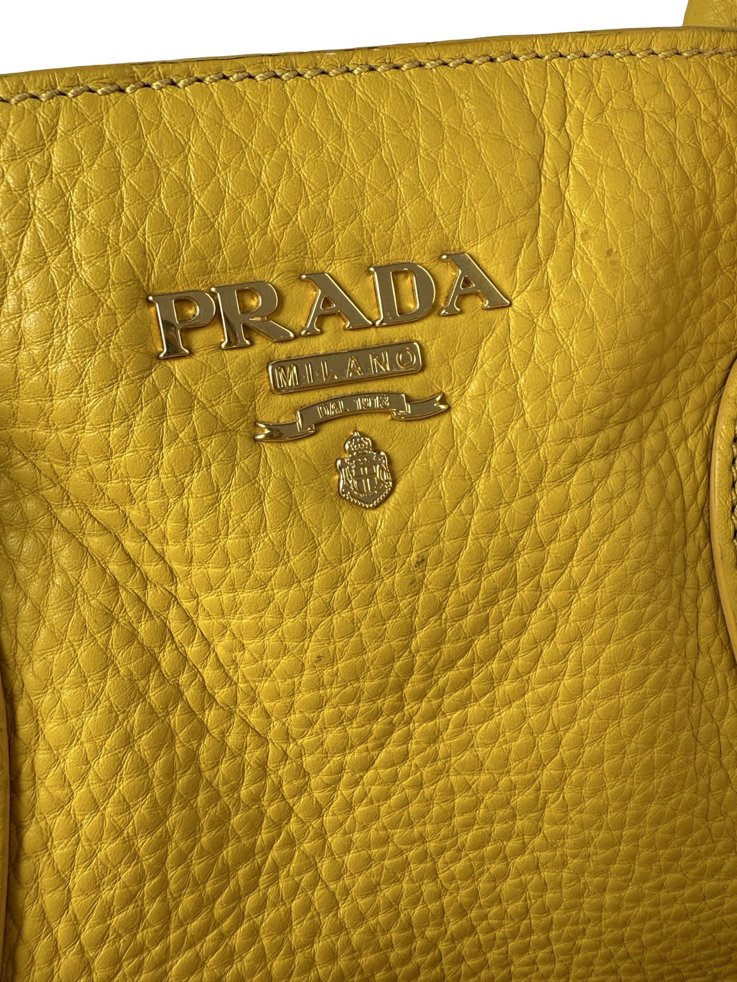 PRADA Vitello Danio Tote Mimosa