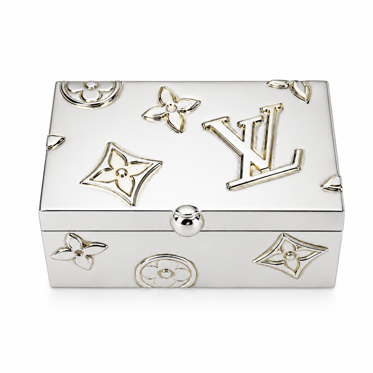 Louis Vuitton miniature mirrored pill box / trinket box
