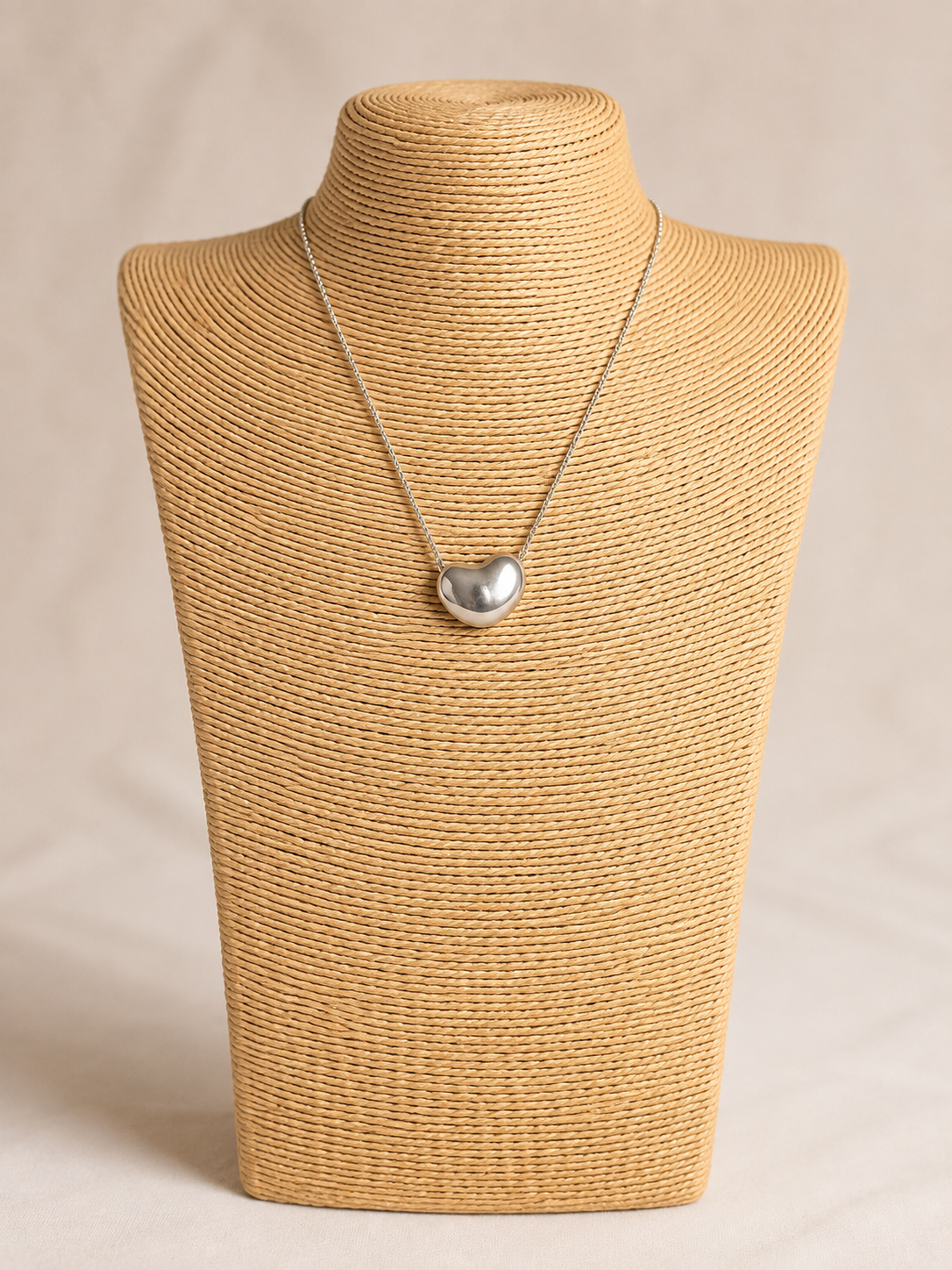 Tiffany 9mm Bean Pendant Necklace