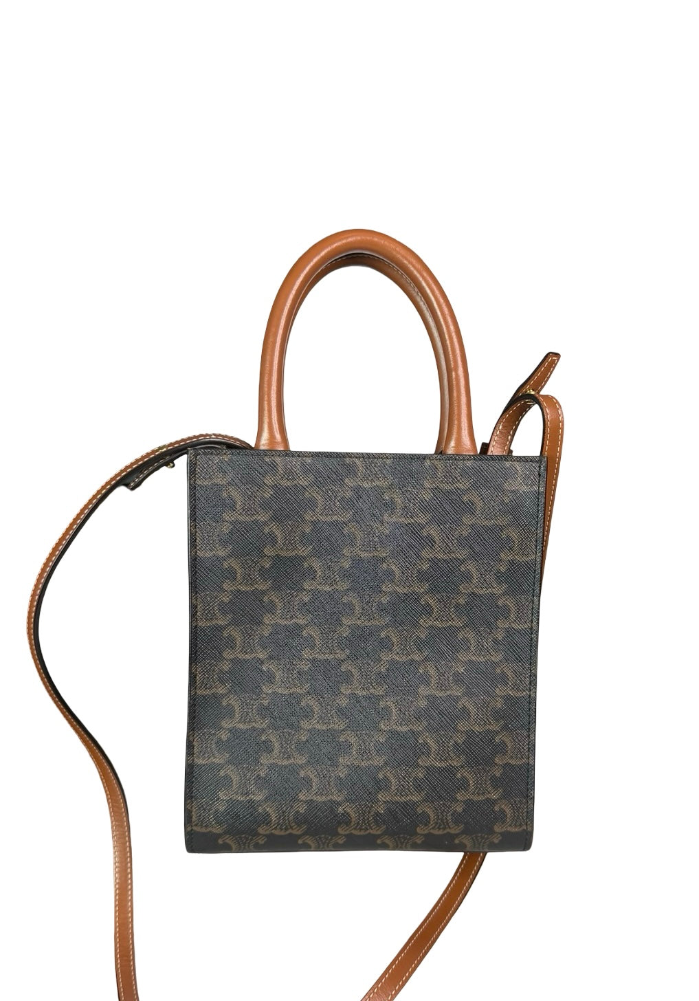 CELINE MINI VERTICAL TRIOMOPHE CANVAS TOTE 2019