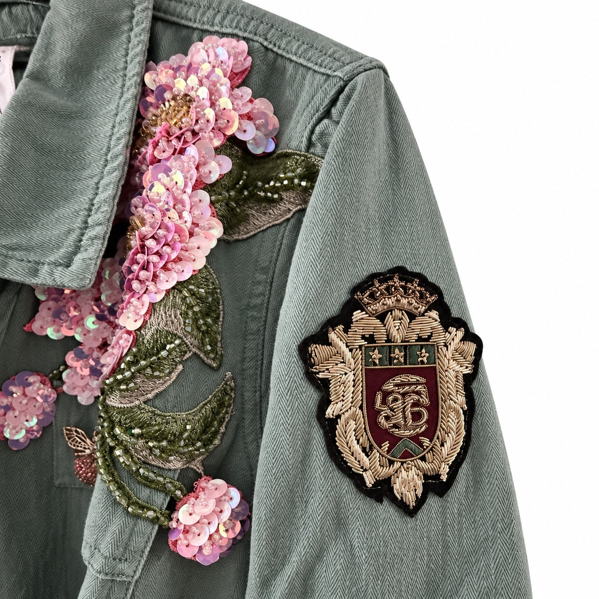 Aratta Grant sage embellished jacket