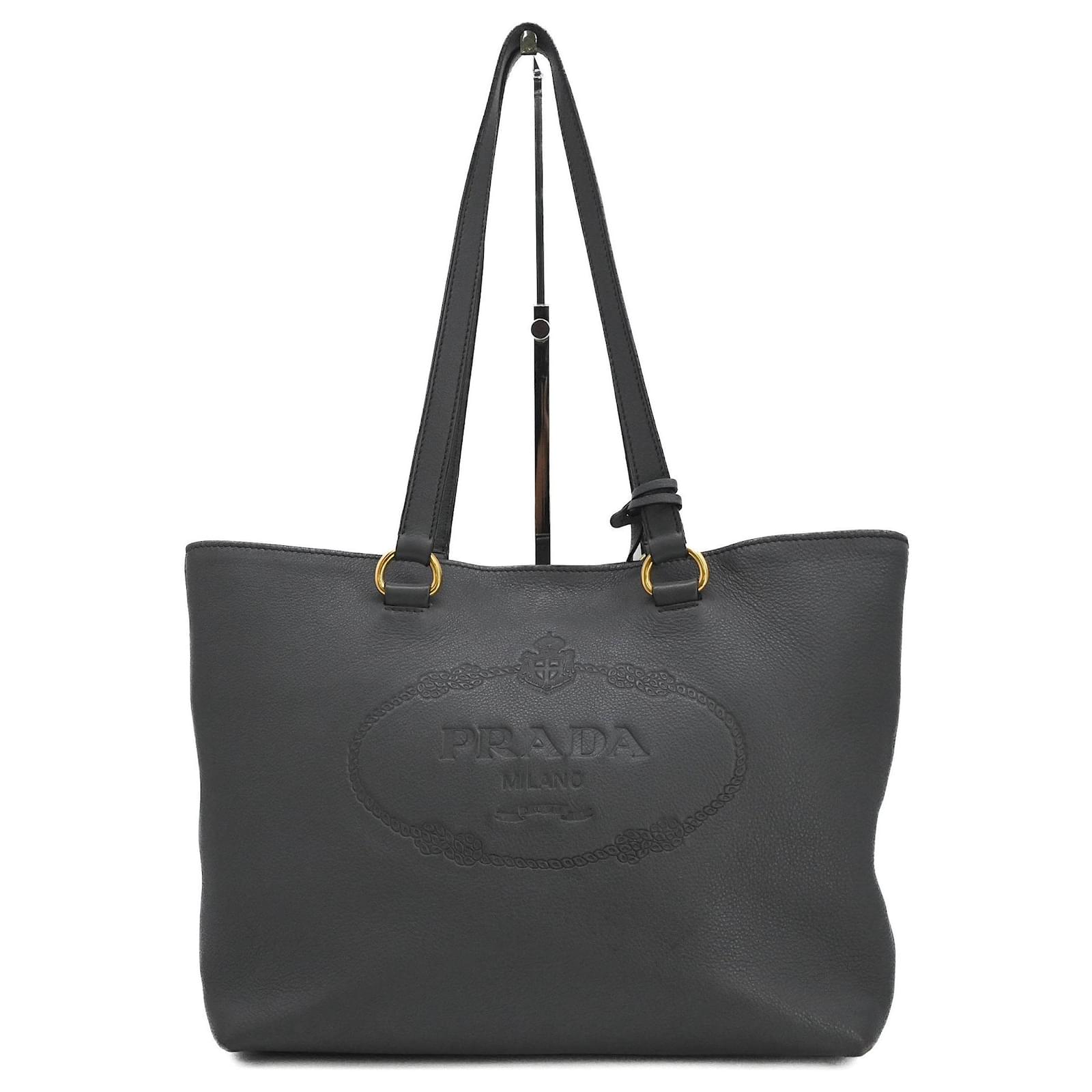 PRADA Vitello Daino Leather Tote