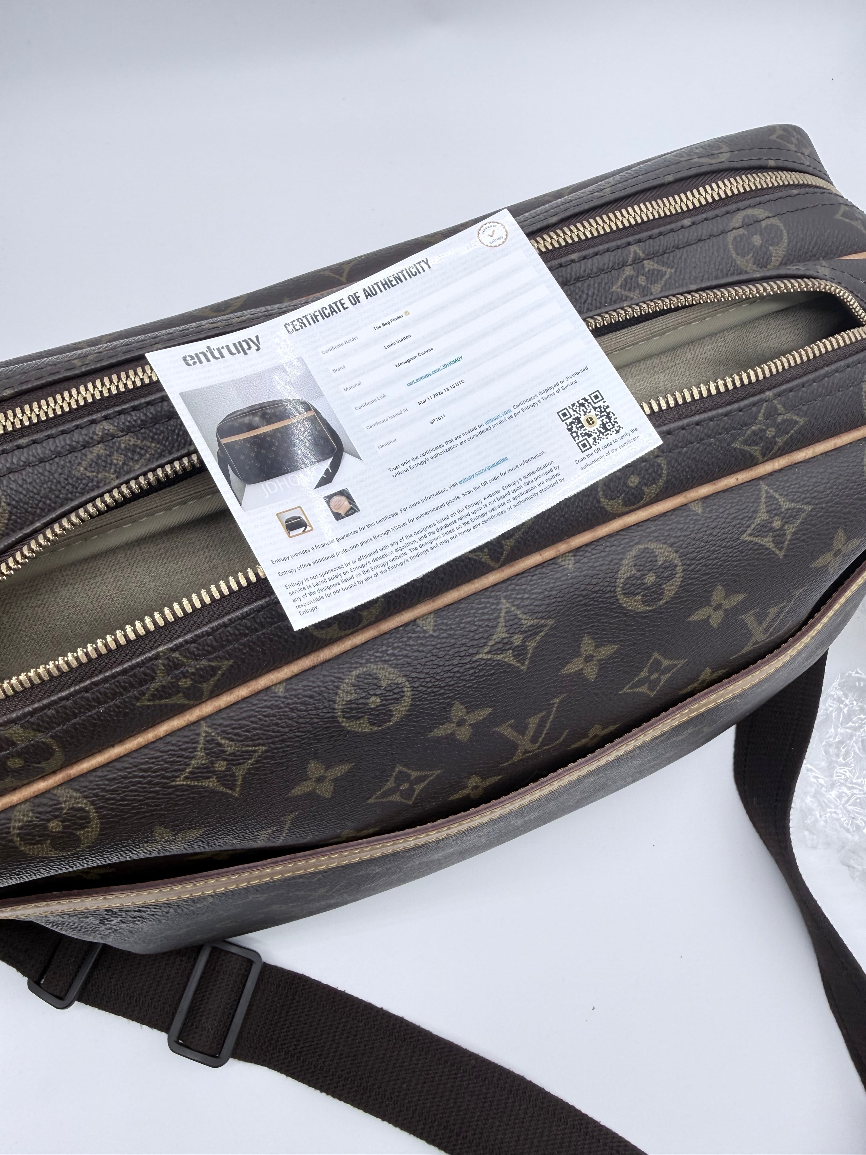 Louis Vuitton Monogram Reporter GM Messenger Bag – Classic Crossbody Travel Bag