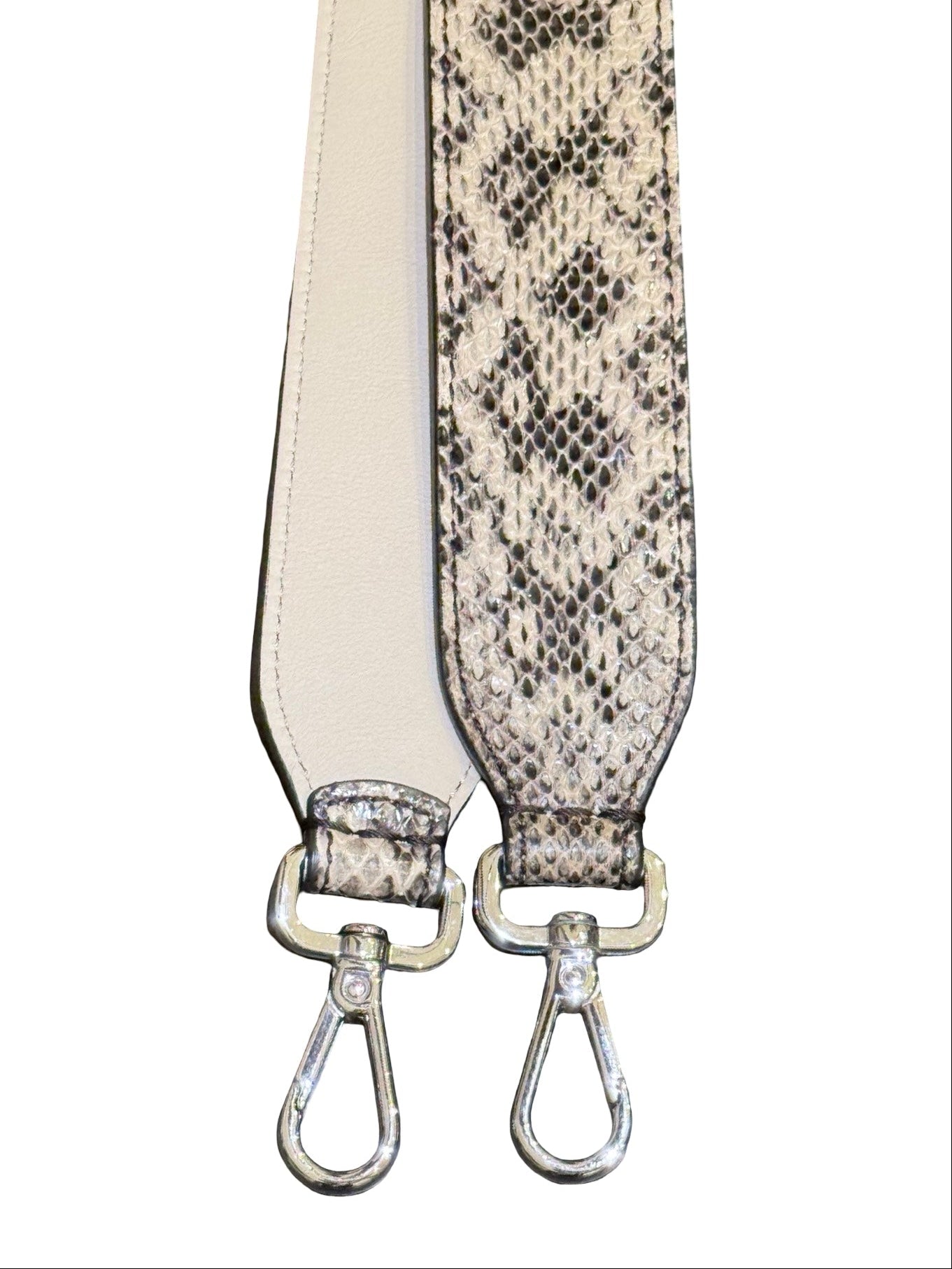 FENDI 1974 CRYSTAL EMBELLISHED BAGUETTE, ZUCCA CANVAS WITH PYTHON LEATHER TRIM AND STRAP