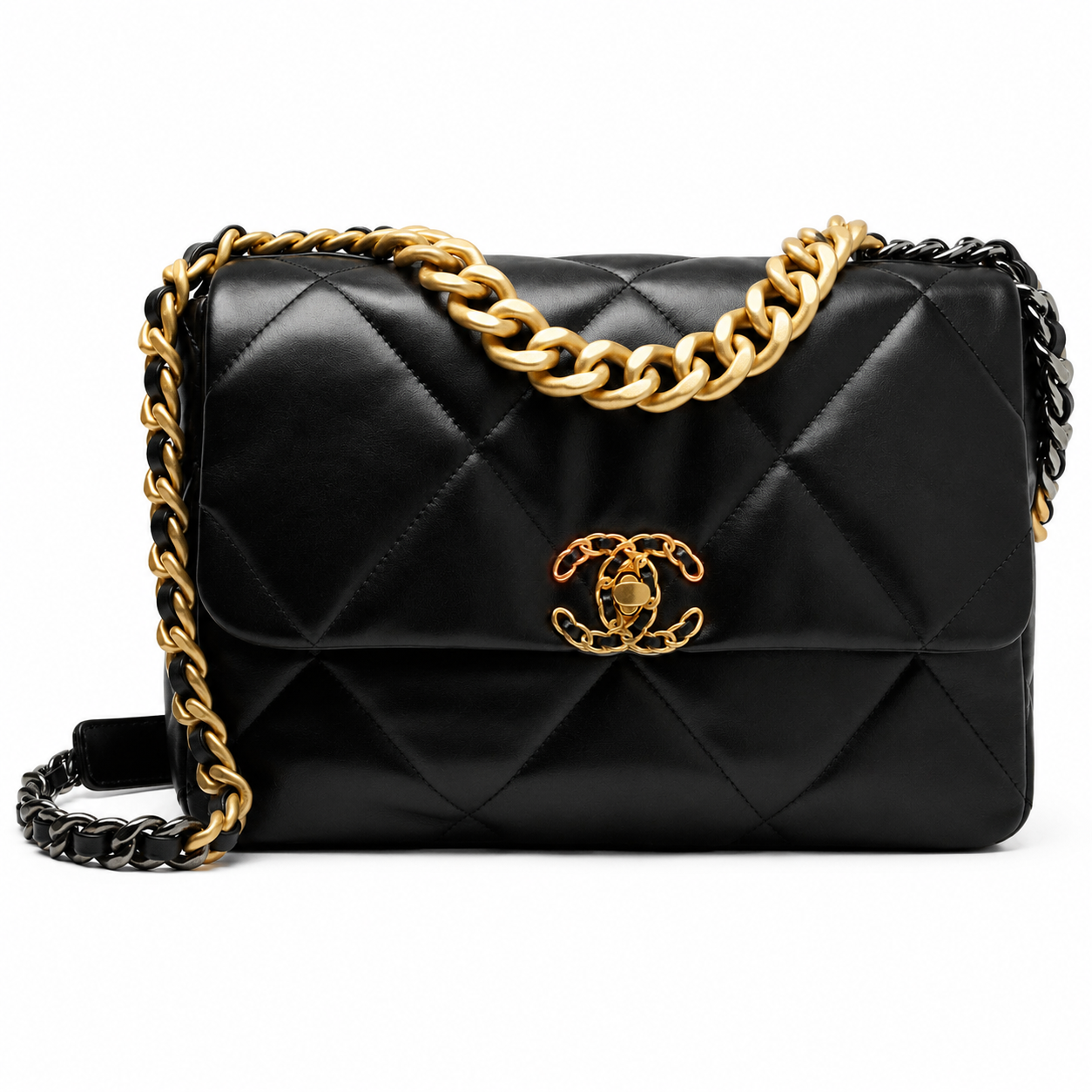 CHANEL 19 LARGE BLACK