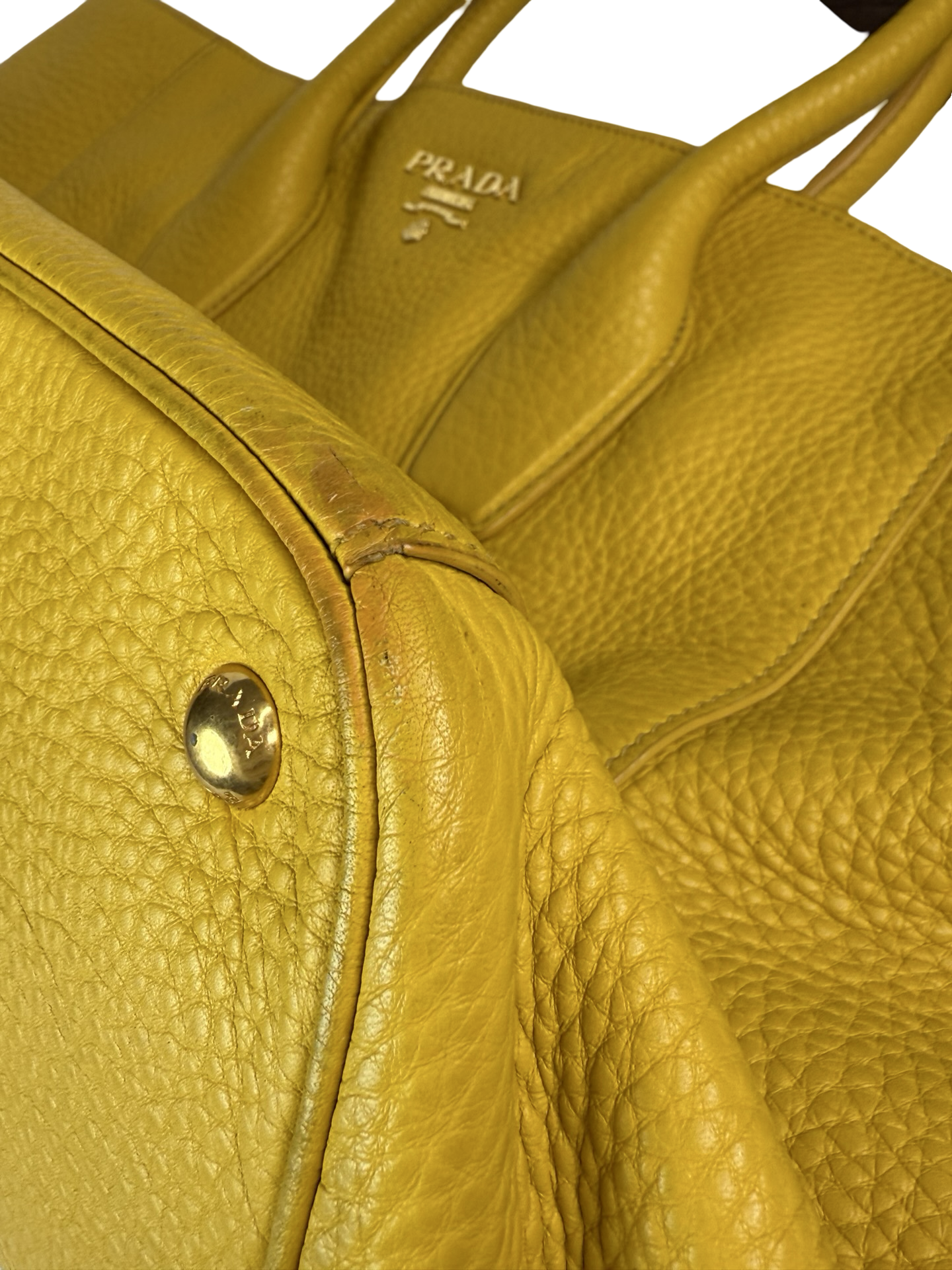 PRADA Vitello Danio Tote Mimosa