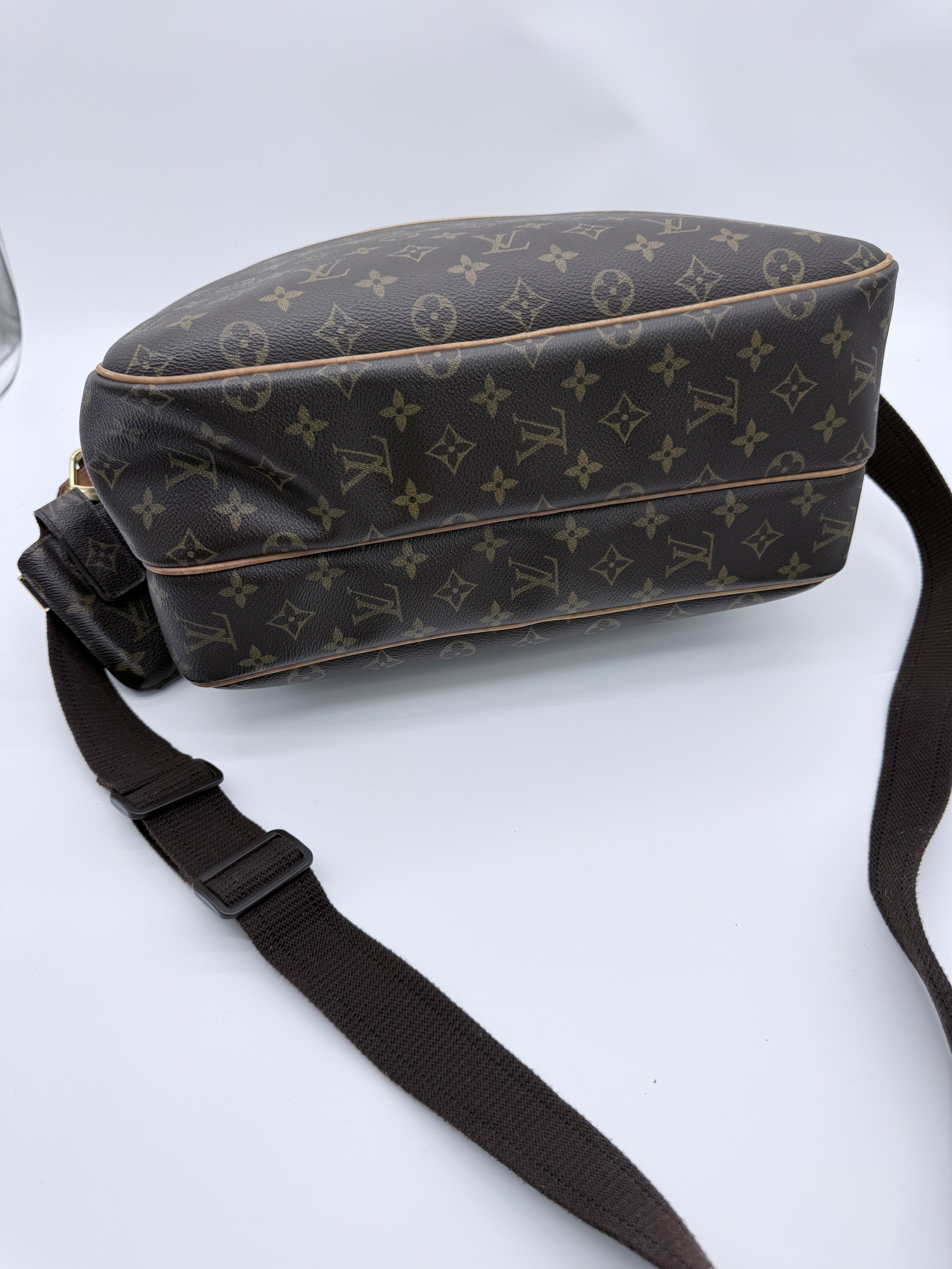 Louis Vuitton Monogram Reporter GM Messenger Bag – Classic Crossbody Travel Bag