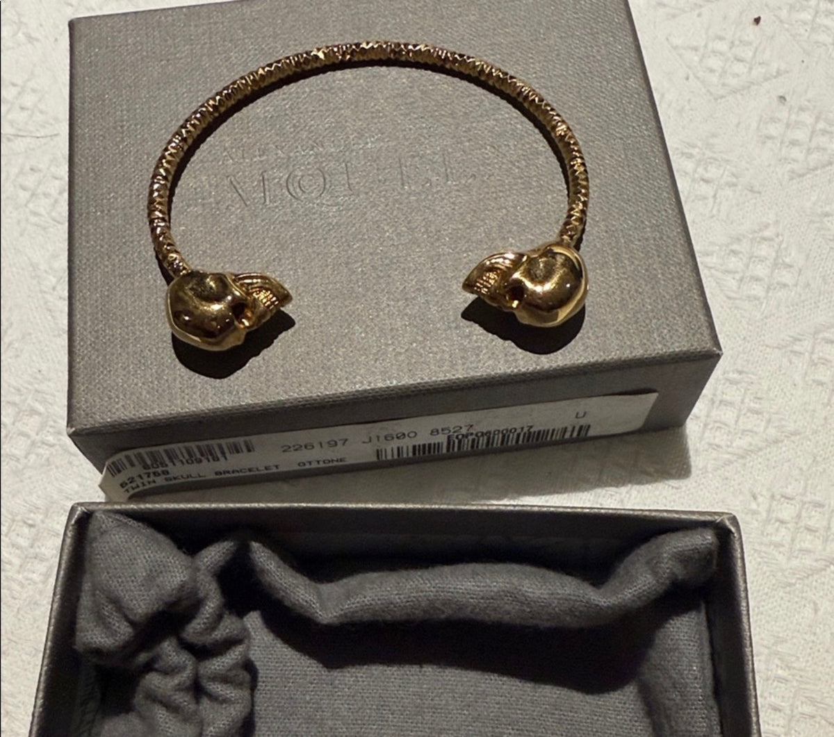 Alexander McQueen Twin Skull bracelet