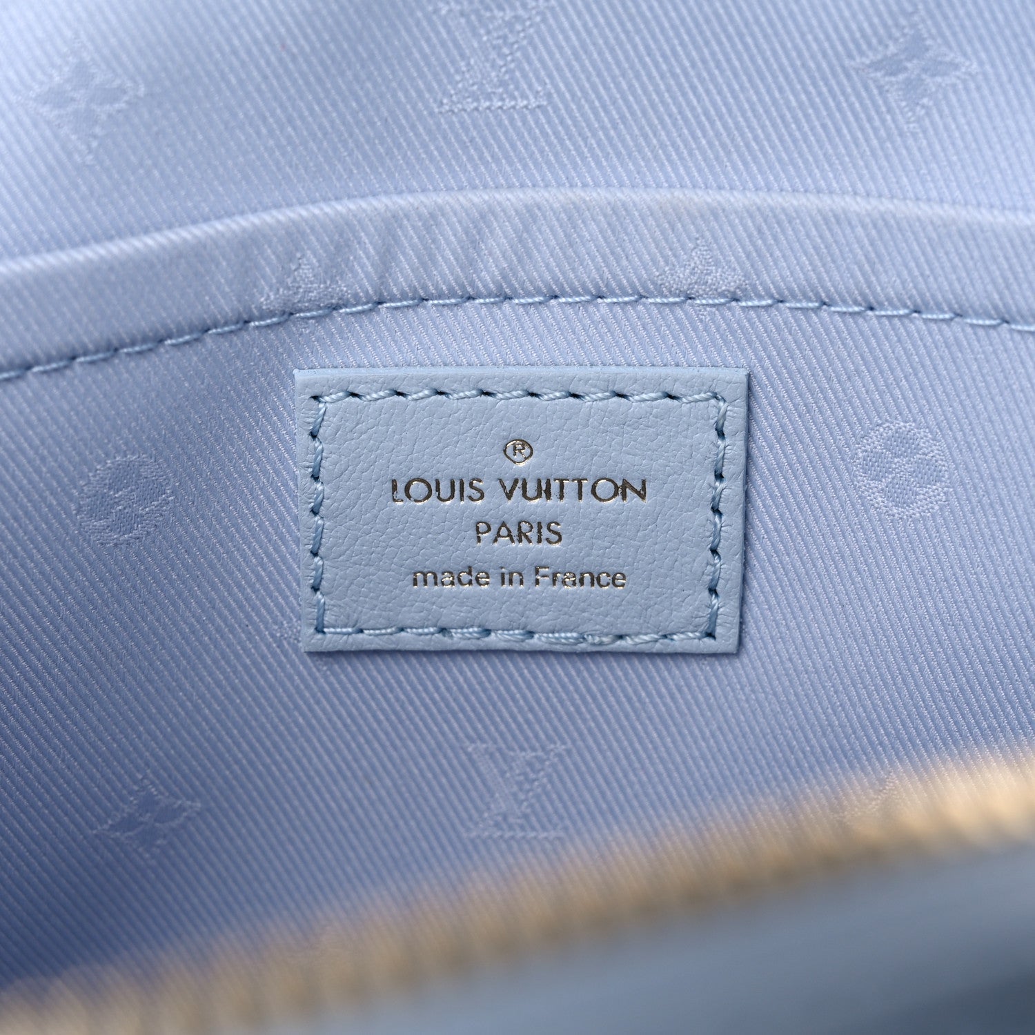 LOUIS VUITTON Alma BB in "Ice Blue" Calfskin Bubblegram leather LV