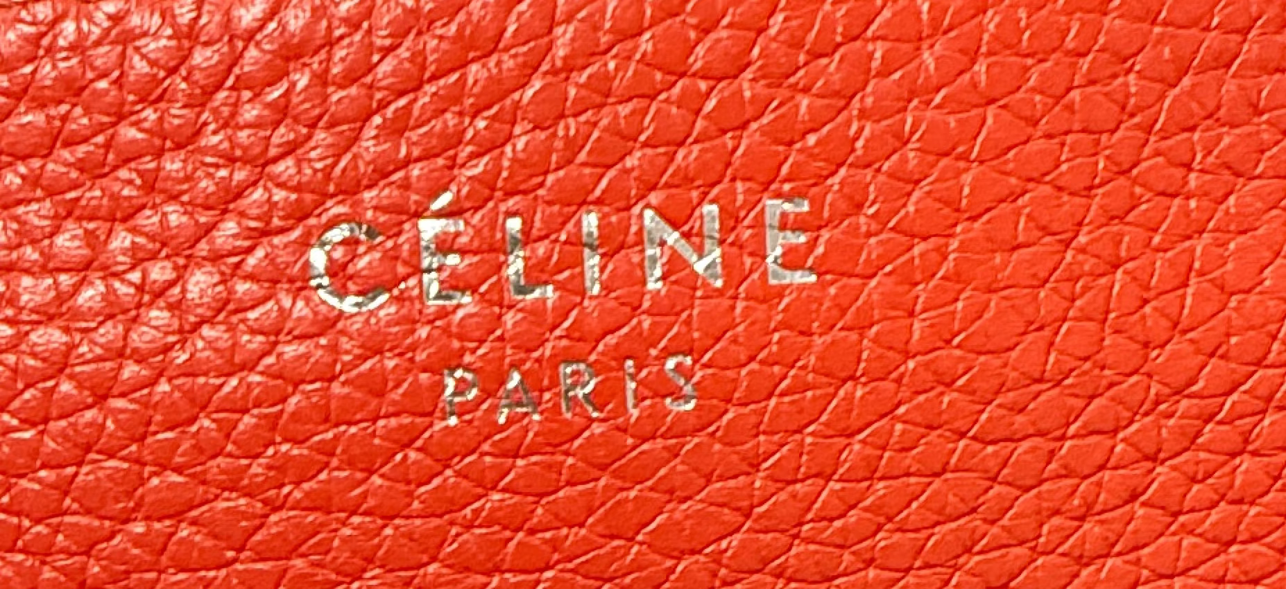 CELINE RED MICRO LUGGAGE BAG