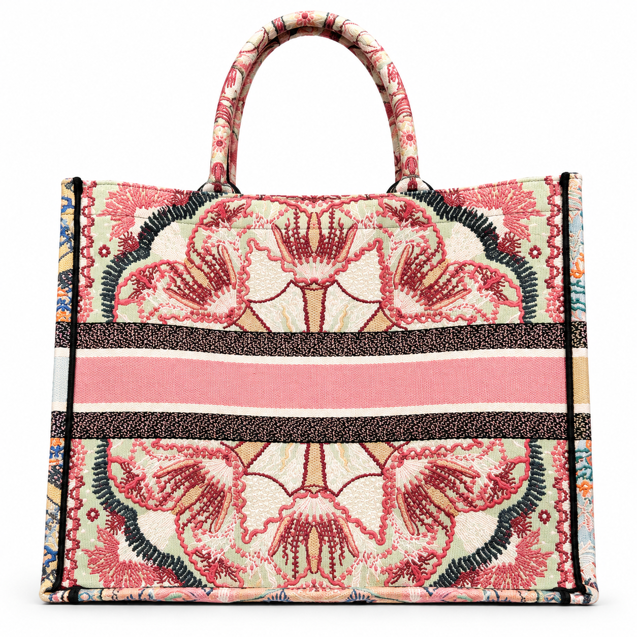 Christian Dior Book Tote Pastel Mandala / Zodiac-inspired embroidered motif