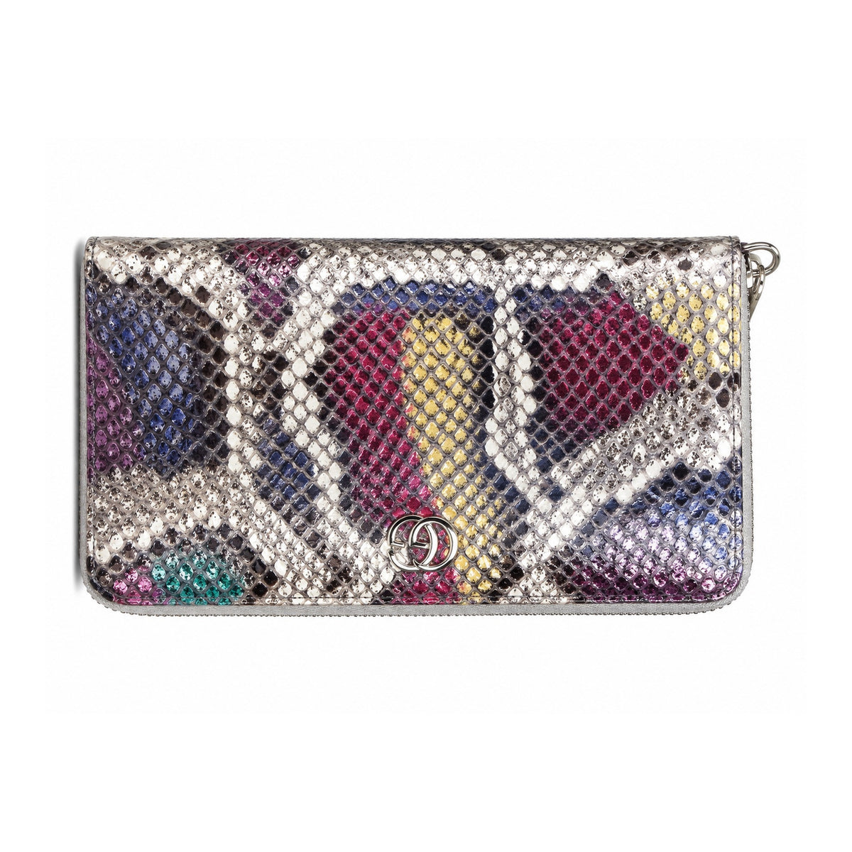 GUCCI GG Marmont Multicolor Python Zip-Around Wallet