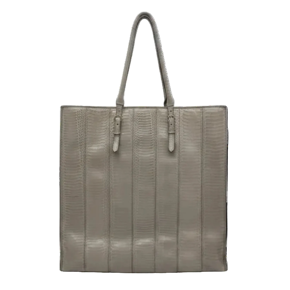 BALENCIAGA 2014 CLASSIC PYTHON A4 PAPIER TOTE Beige