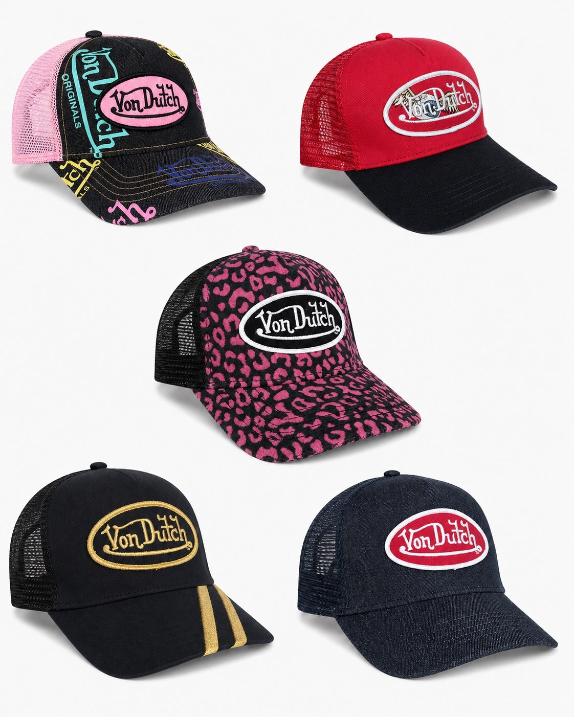 Vintage Von Dutch Snap back hats
