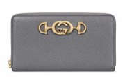 Gucci Zumi Zip Around Gray Long Wallet