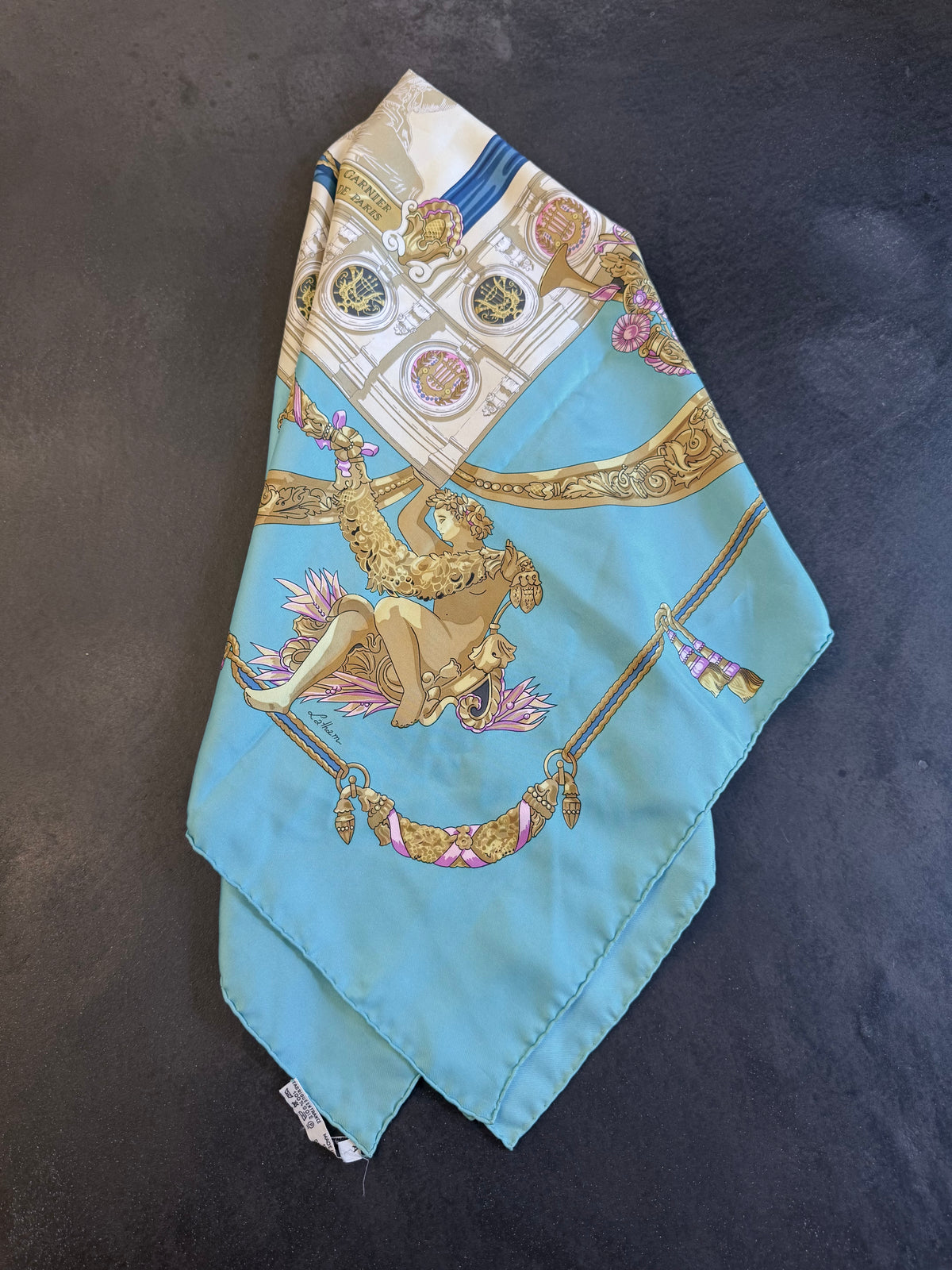 Hermès "Hommage à Charles Garnier" silk scarf