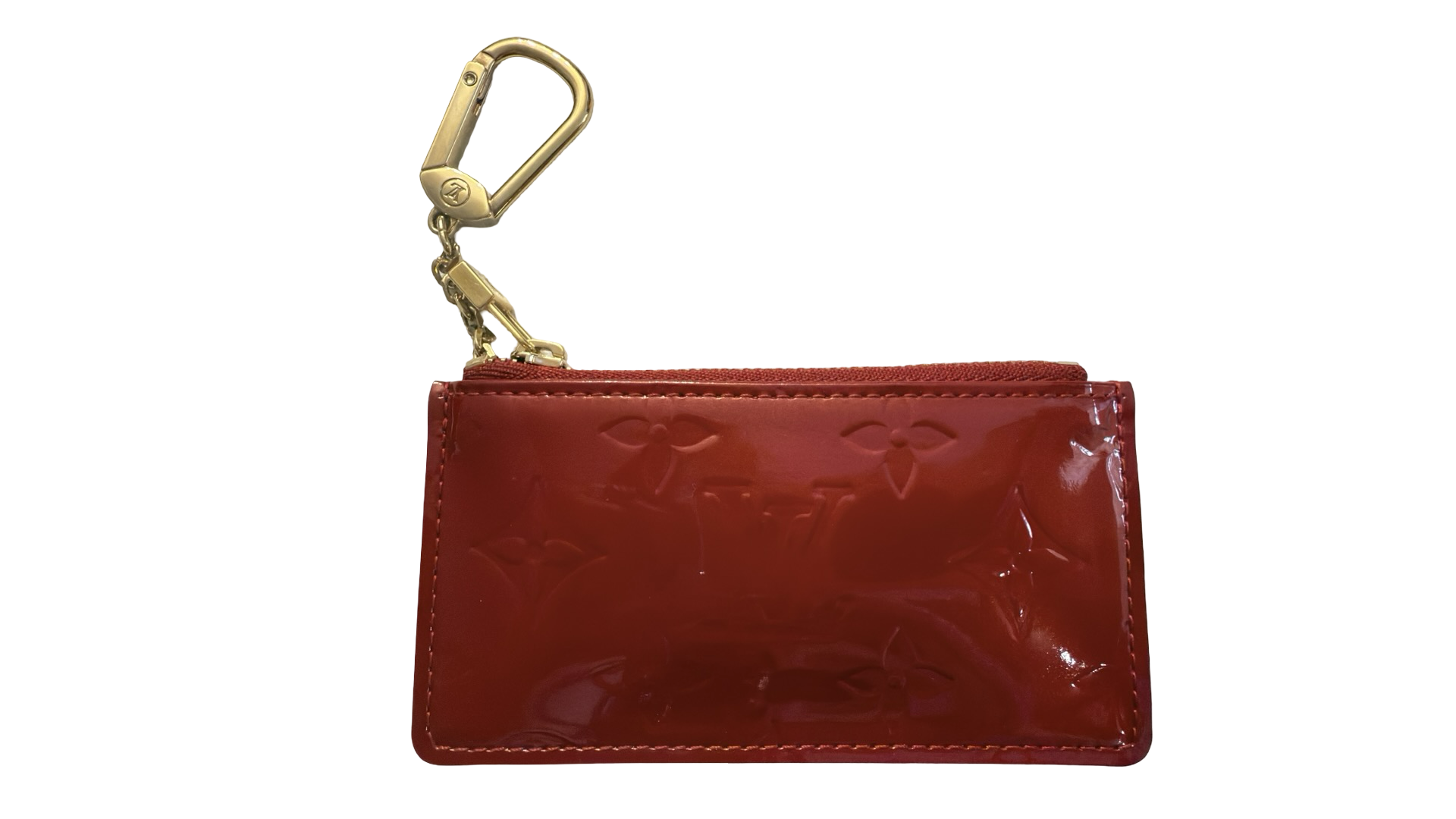 LOUIS VUITTON LV Monogram Vernis Key Pouch Pochette Cles