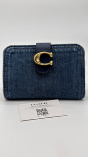 COACH SIGNATURE DENIM TABBY WALLET NEW WITH TAGS