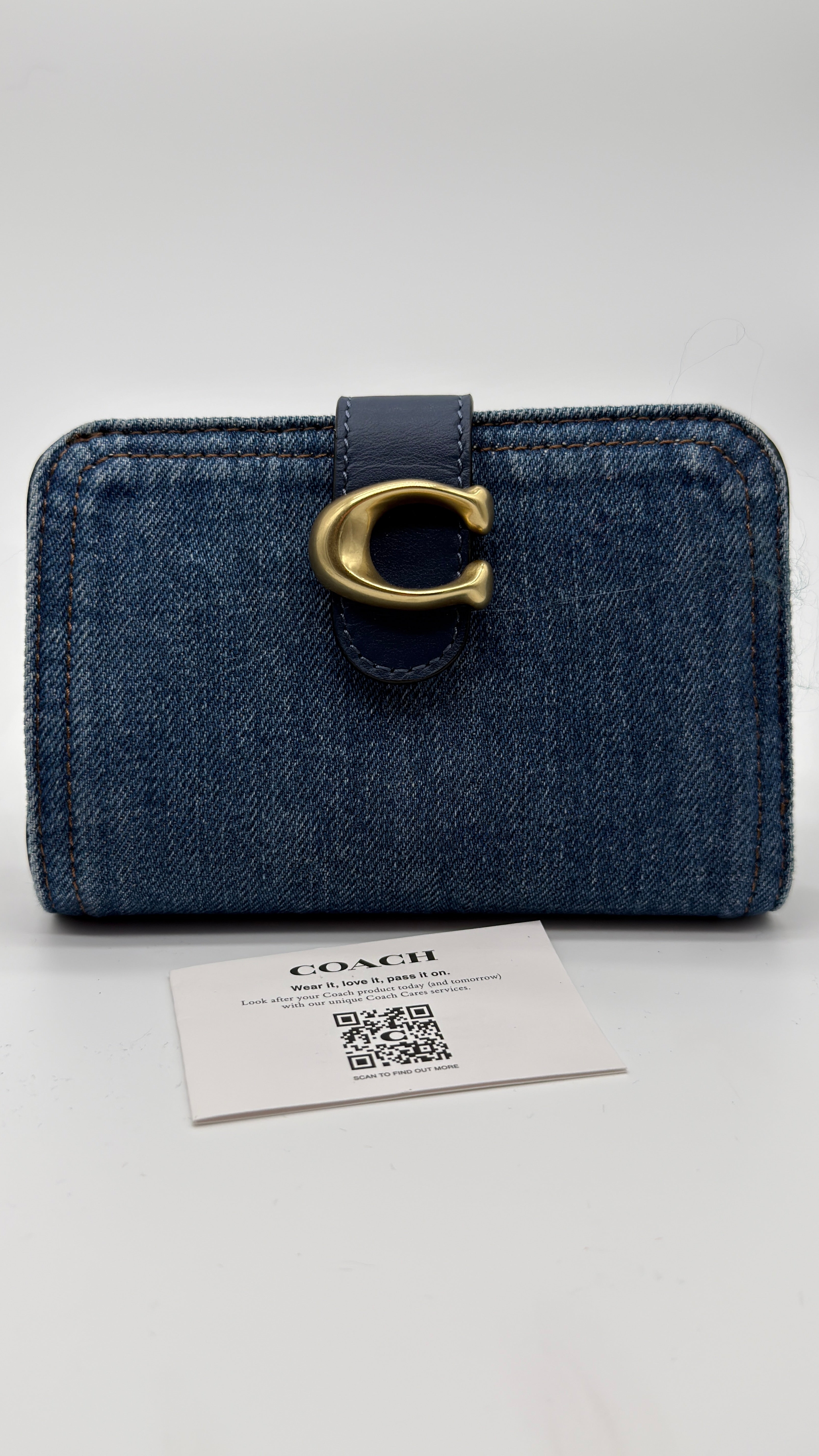 COACH SIGNATURE DENIM TABBY WALLET NEW WITH TAGS