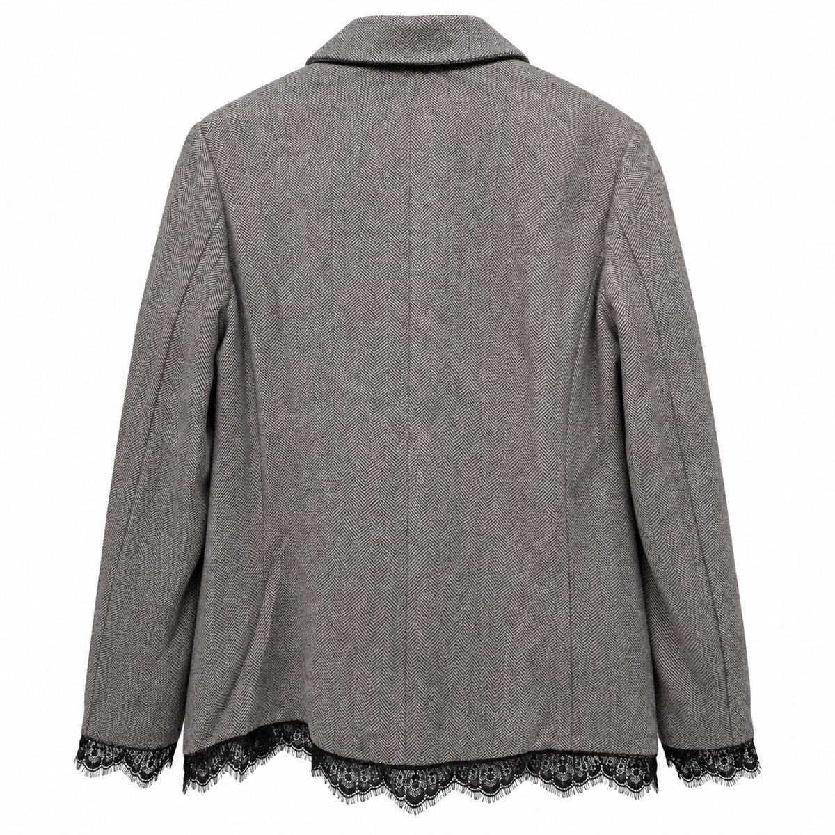 Aratta Gray lace hem blazer