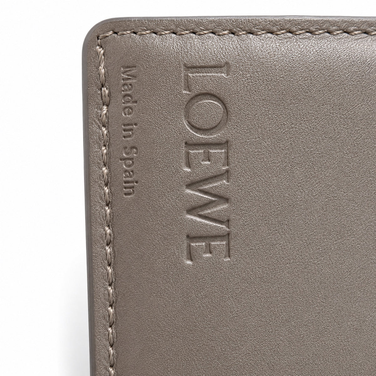 Loewe taupe leather long wallet