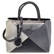 FENDI Multicolor Leather Mini Geometric 2jours Tote