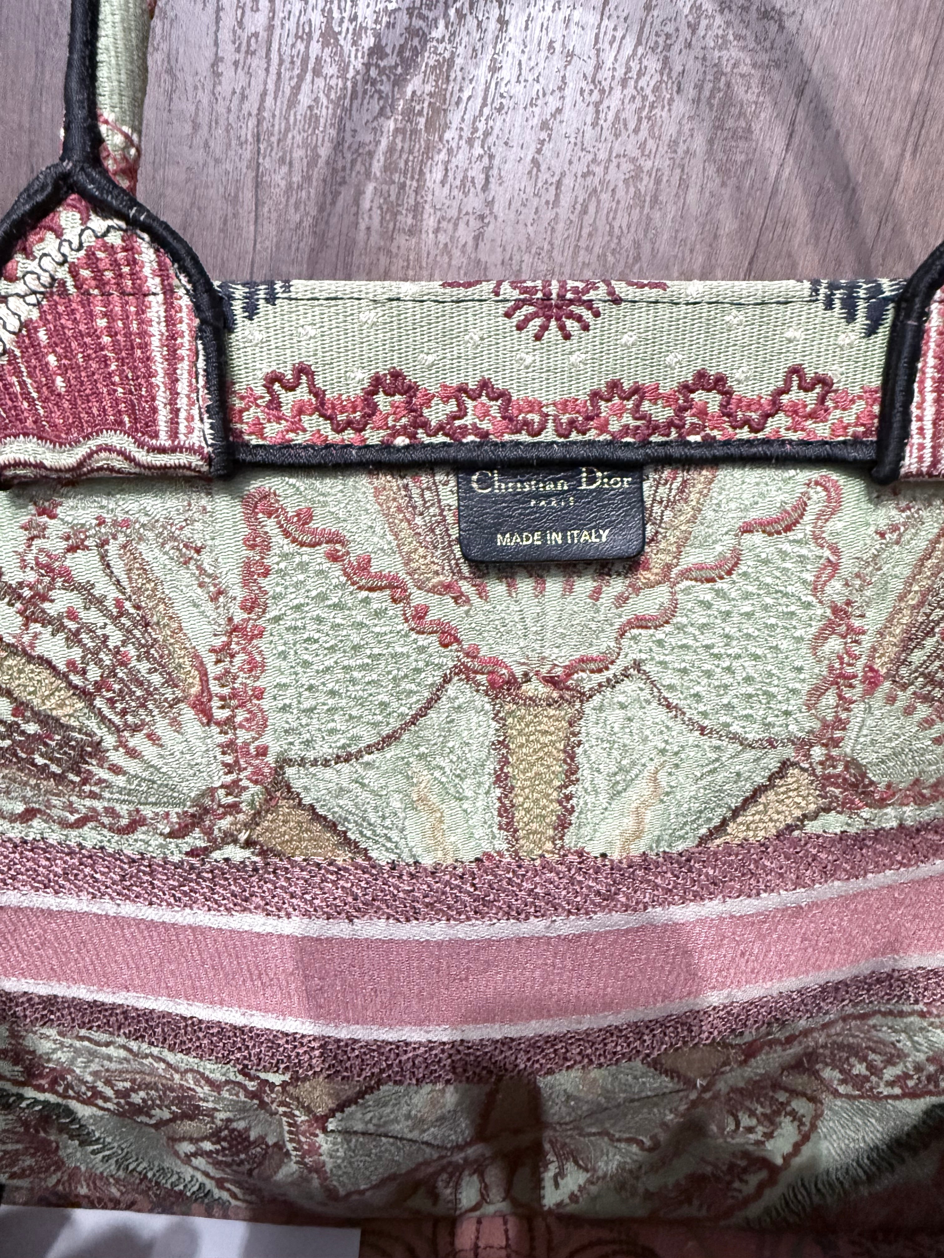 Christian Dior Book Tote Pastel Mandala / Zodiac-inspired embroidered motif