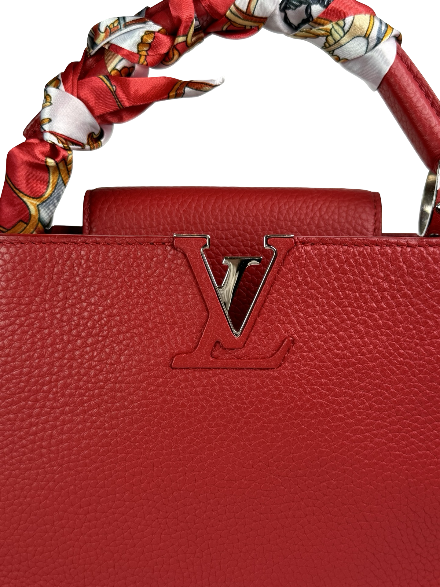 LOUIS VUITTON LV Taurillon Capucines PM