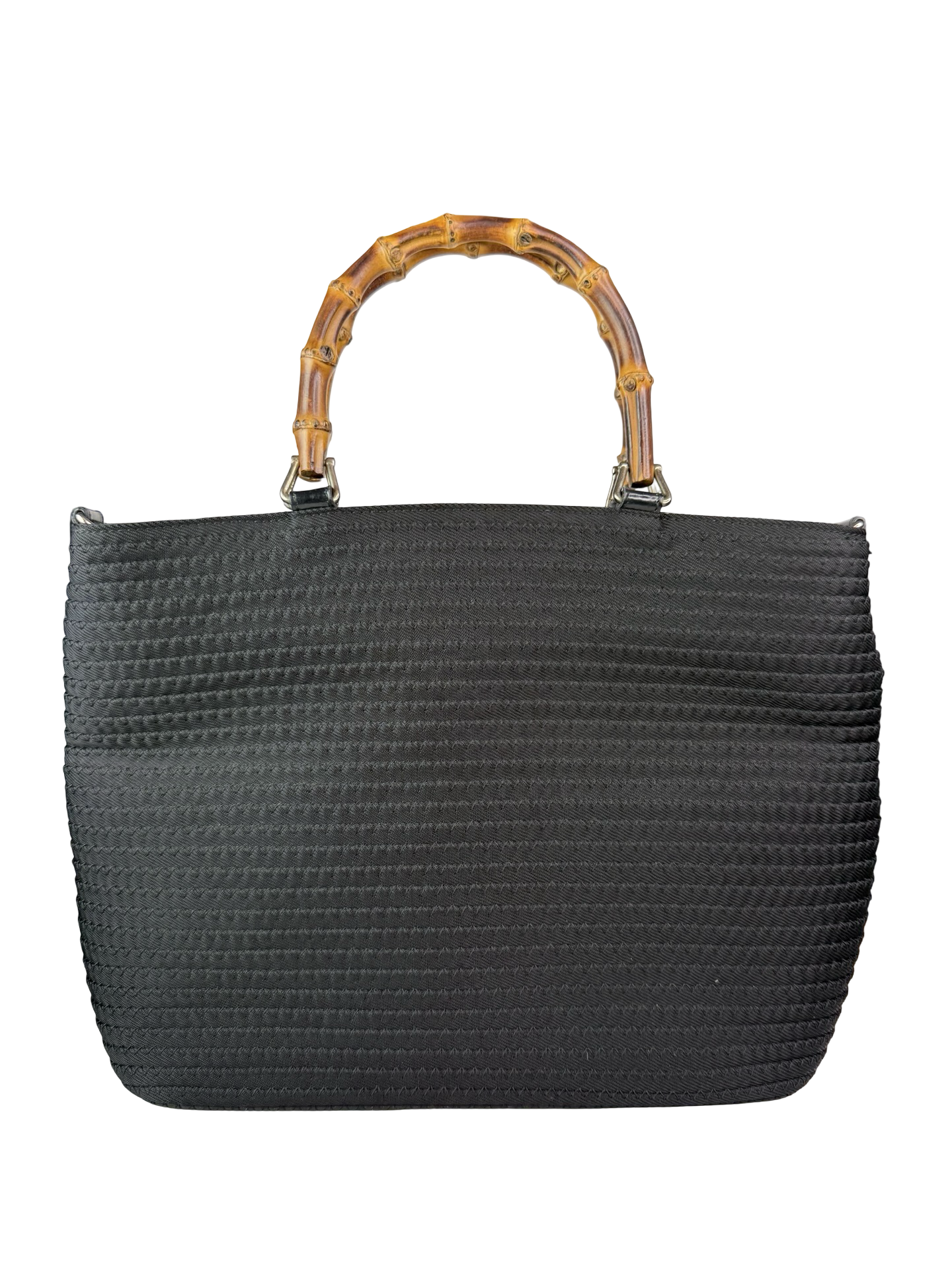 GUCCI Bamboo Handle Tote Bag Black