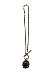 Chanel Vintage CHANEL Letter Cut-Out Medallion Necklace
