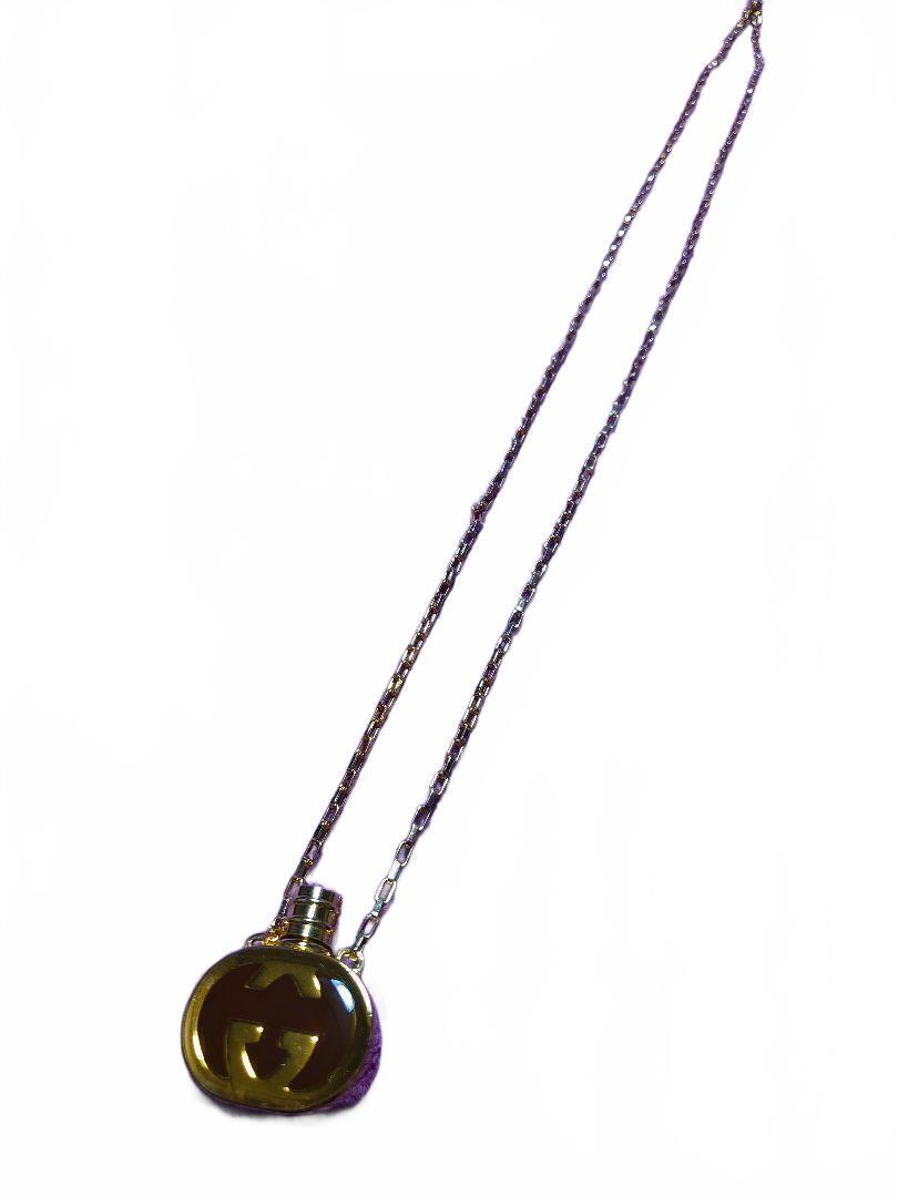 GUCCI Vintage Pendant Necklace GG  Perfume Bottle