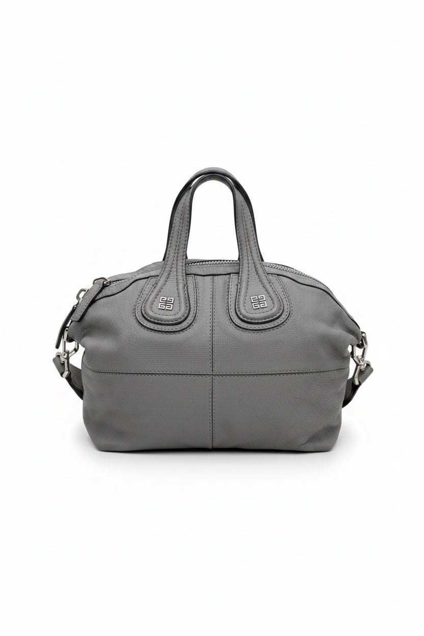 Givenchy Nightingale Medium Satchel – Grey Pebbled Leather