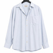 Yves Saint Laurent Pour Homme light blue check button-up shirt