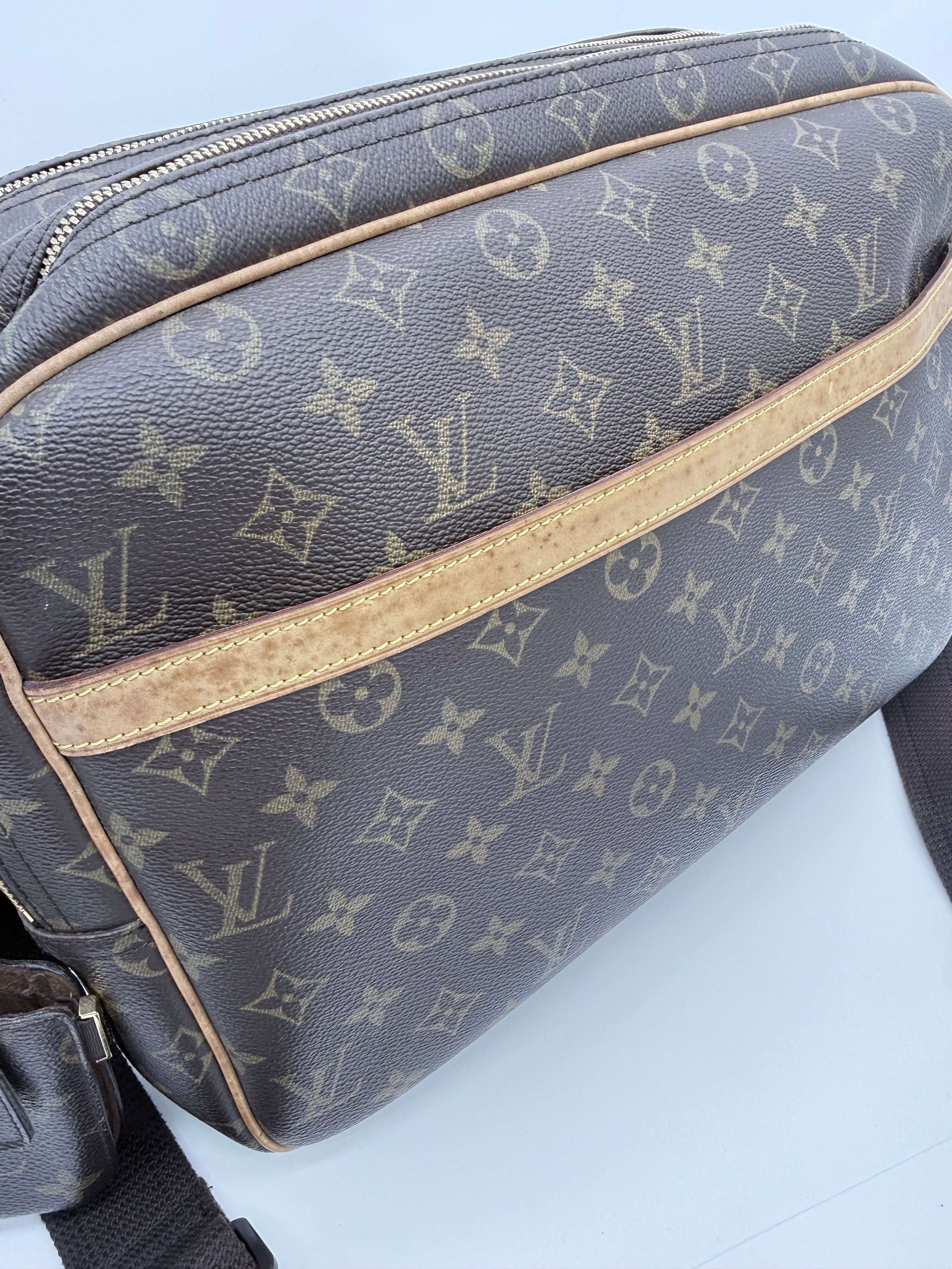 Louis Vuitton Monogram Reporter GM Messenger Bag – Classic Crossbody Travel Bag