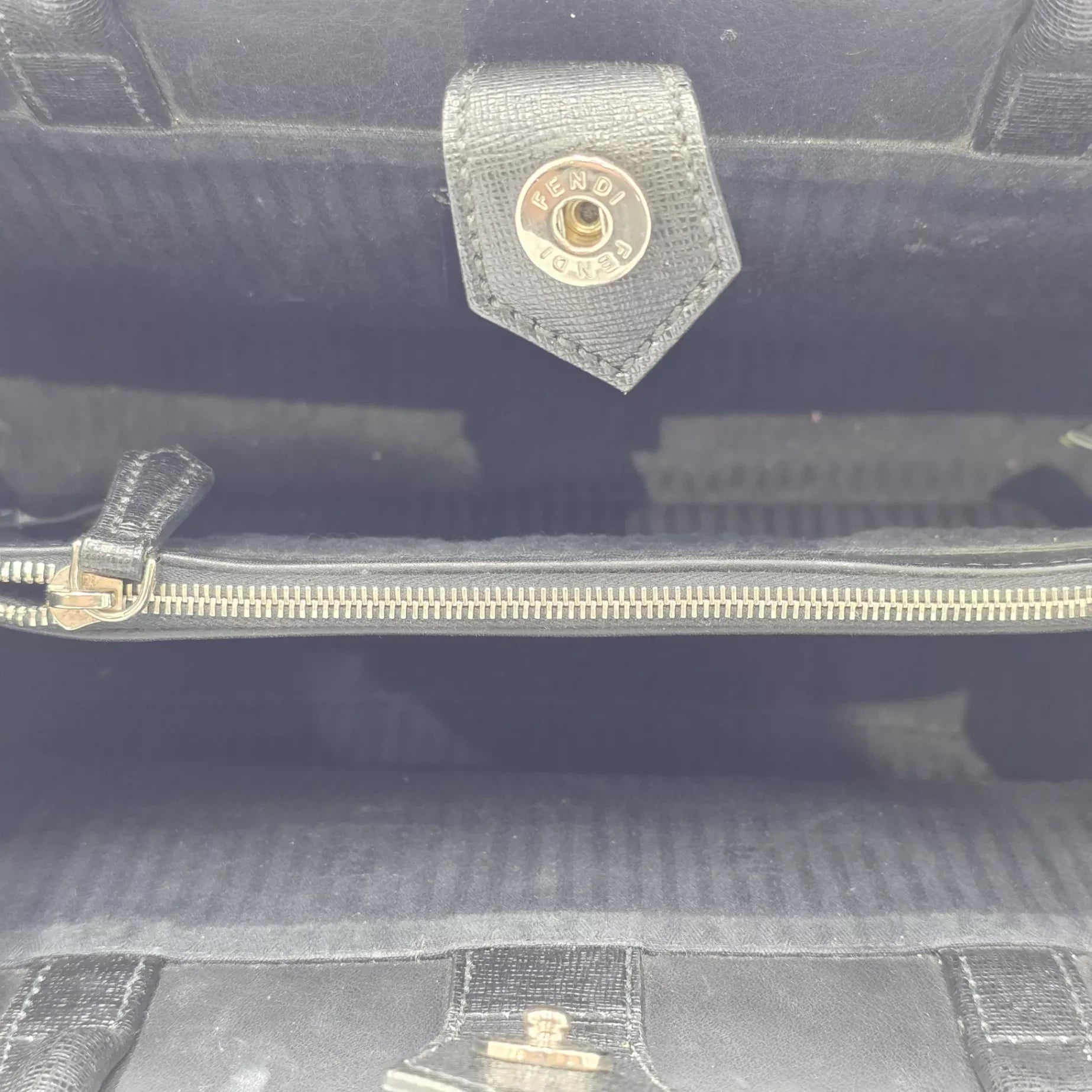 FENDI Multicolor Leather Mini Geometric 2jours Tote
