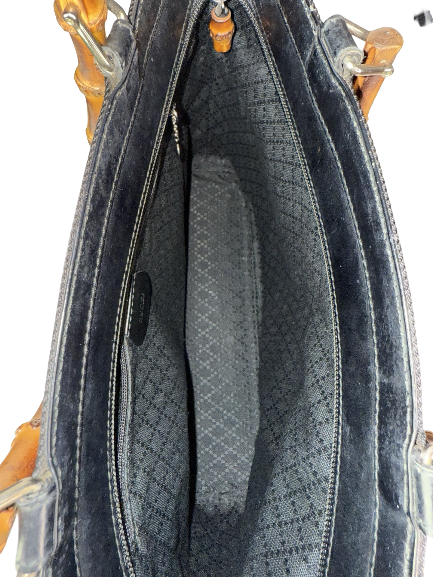 GUCCI Bamboo Handle Tote Bag Black