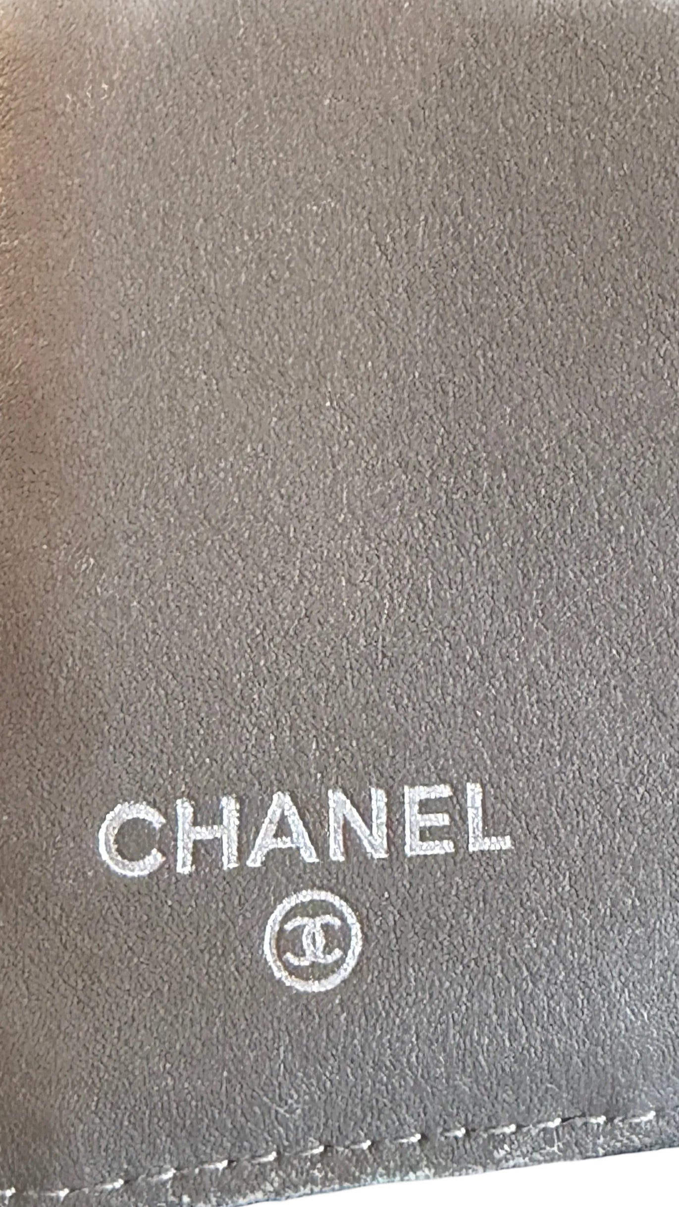 CHANEL Quilted Patent Leather Wallet