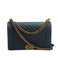 Chanel 2014 small Boy Bag in black quilted lambskin