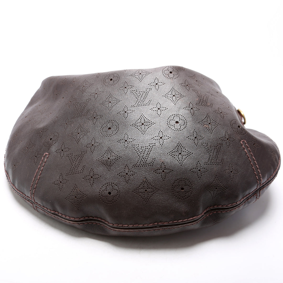LOUIS VUITTON LV Mahina Leather Onatah GM hobo bag Aubergine (deep plum-purple) Monogram