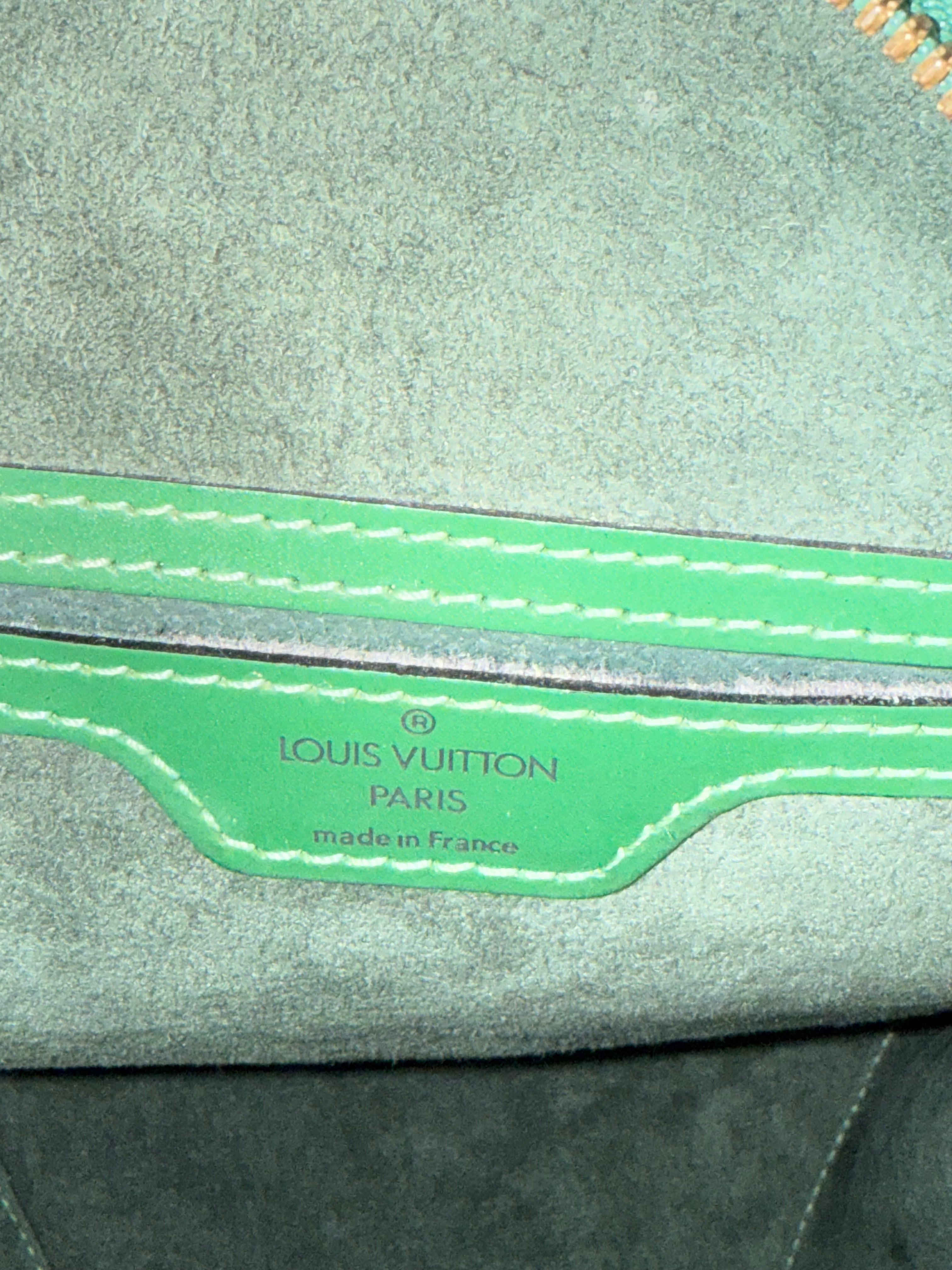LOUIS VUITTON LV Epi Leather Mabillon Green Backpack