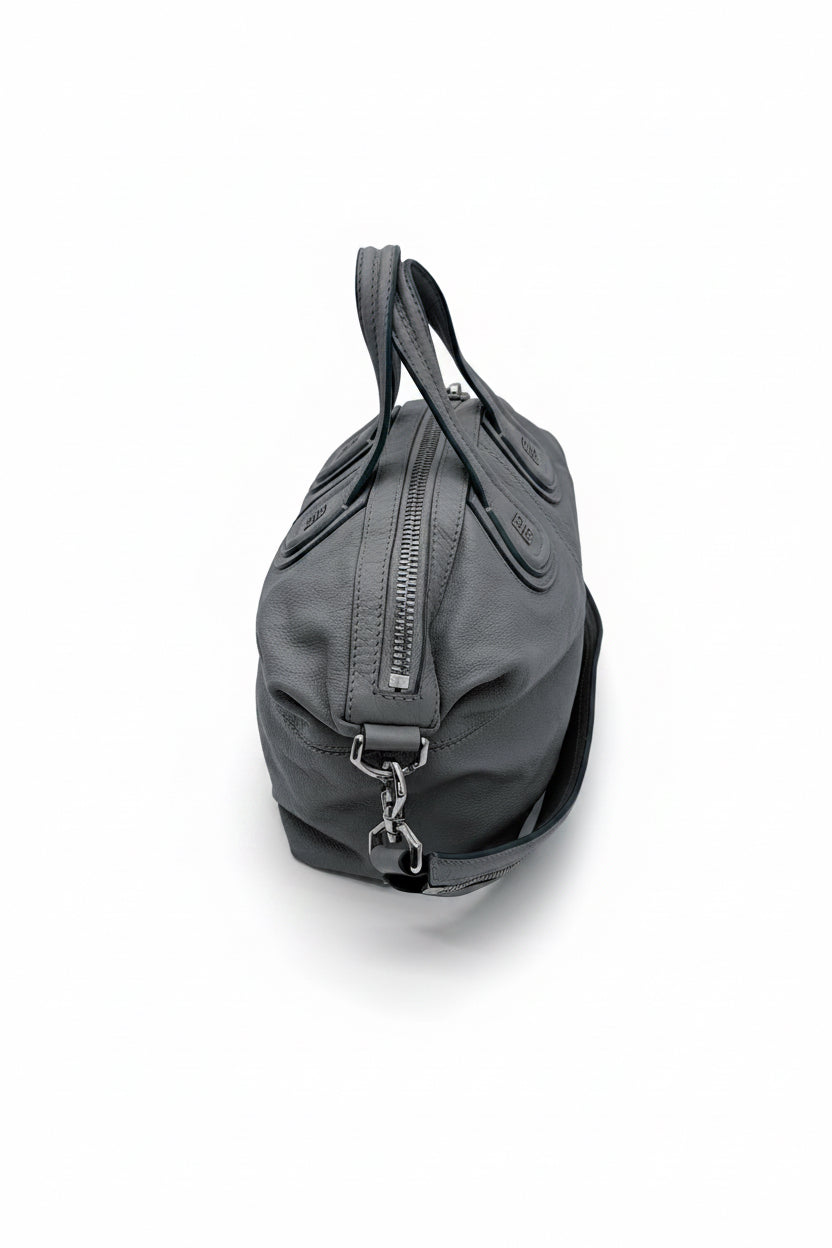 Givenchy Nightingale Medium Satchel – Grey Pebbled Leather