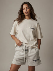 Fear of God ESSENTIALS Core Logo T-Shirt – Smoke Grey | Unisex