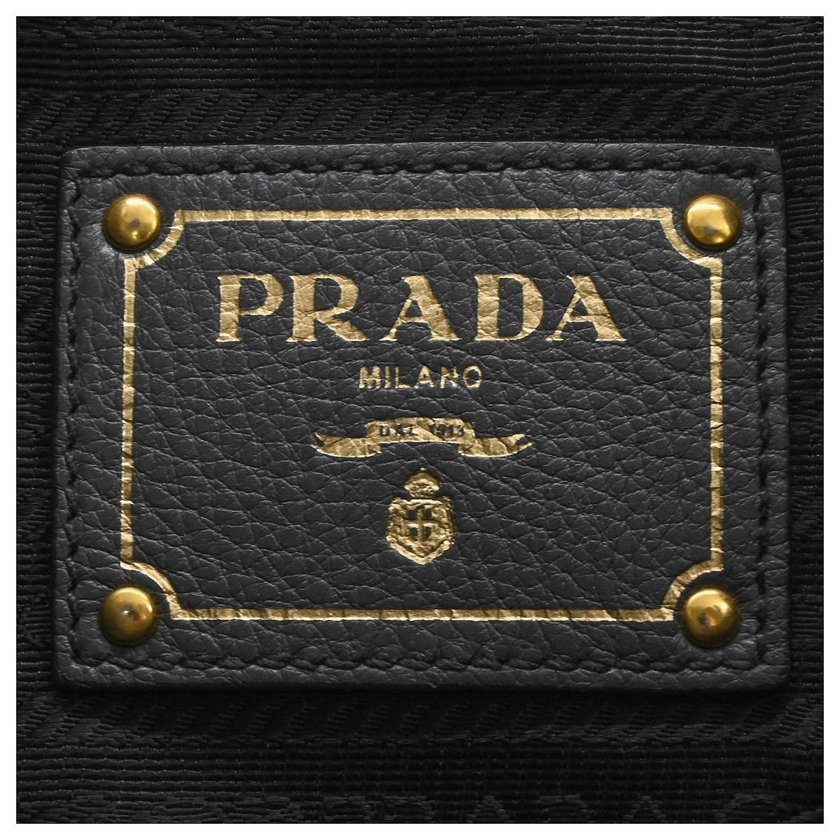 PRADA Vitello Daino Leather Tote