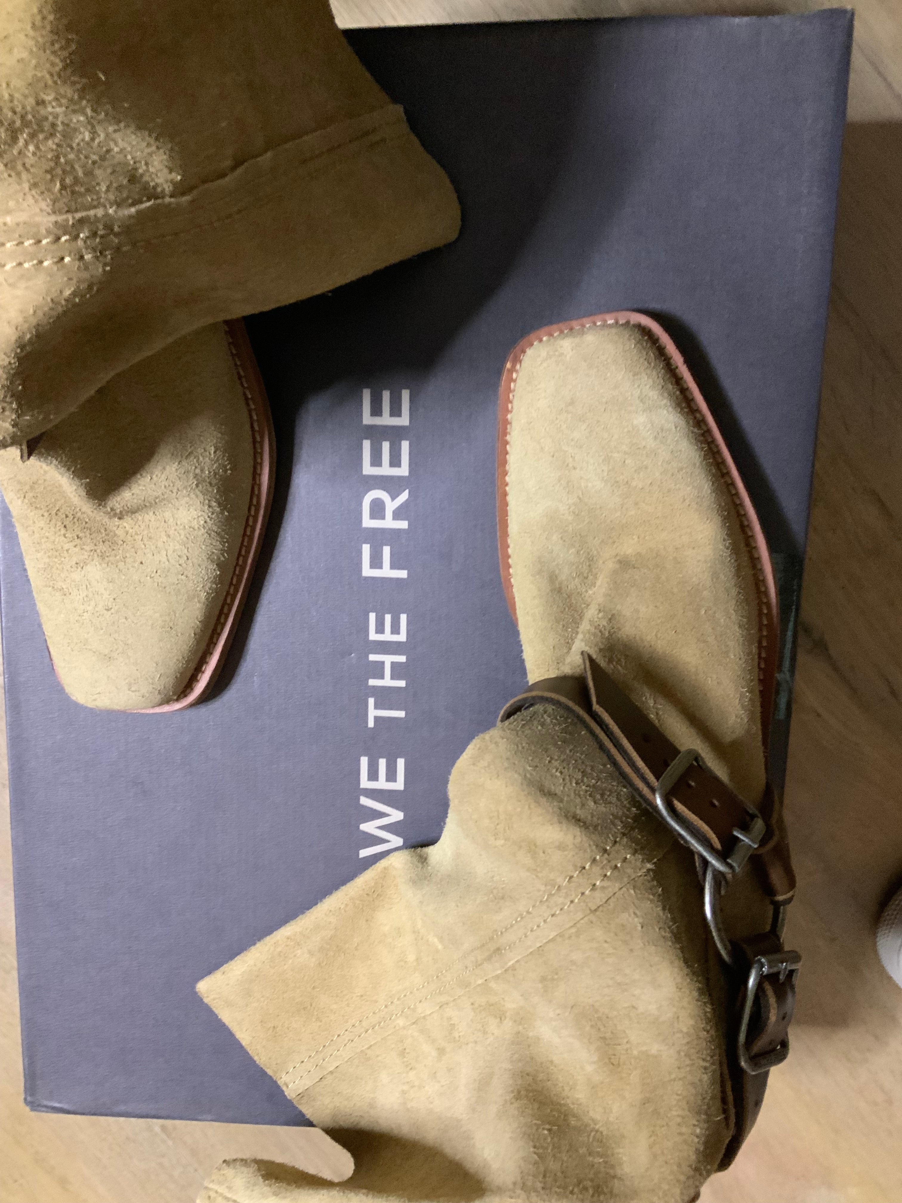 FREE PEOPLE WTF DENVER DOUBLE BUCKLE BOOT NWT