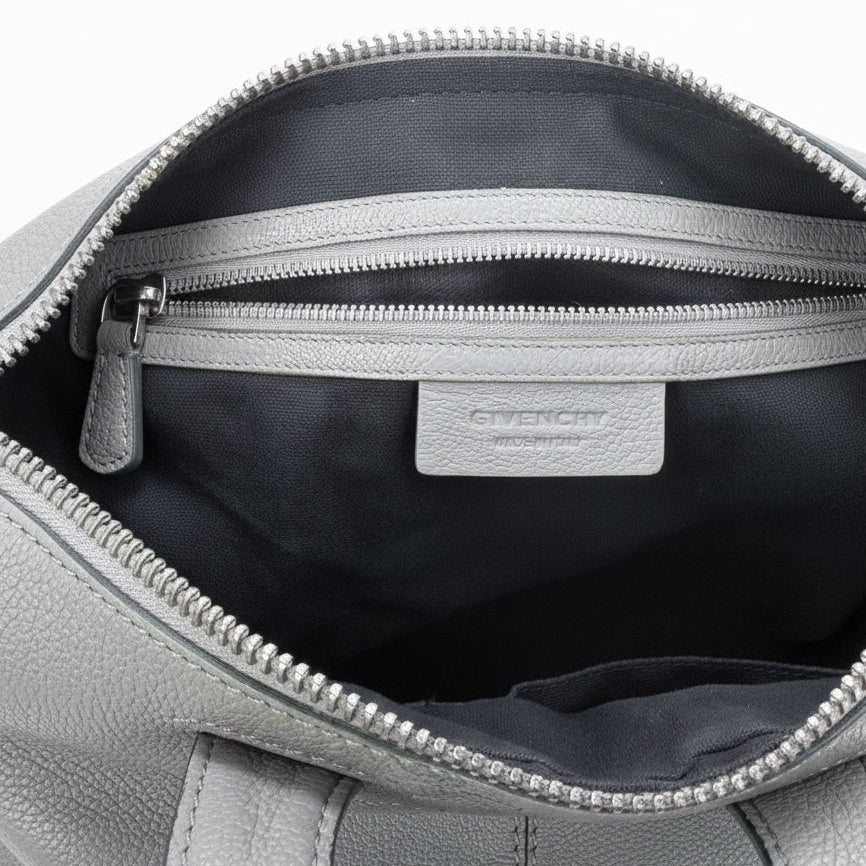 Givenchy Nightingale Medium Satchel – Grey Pebbled Leather