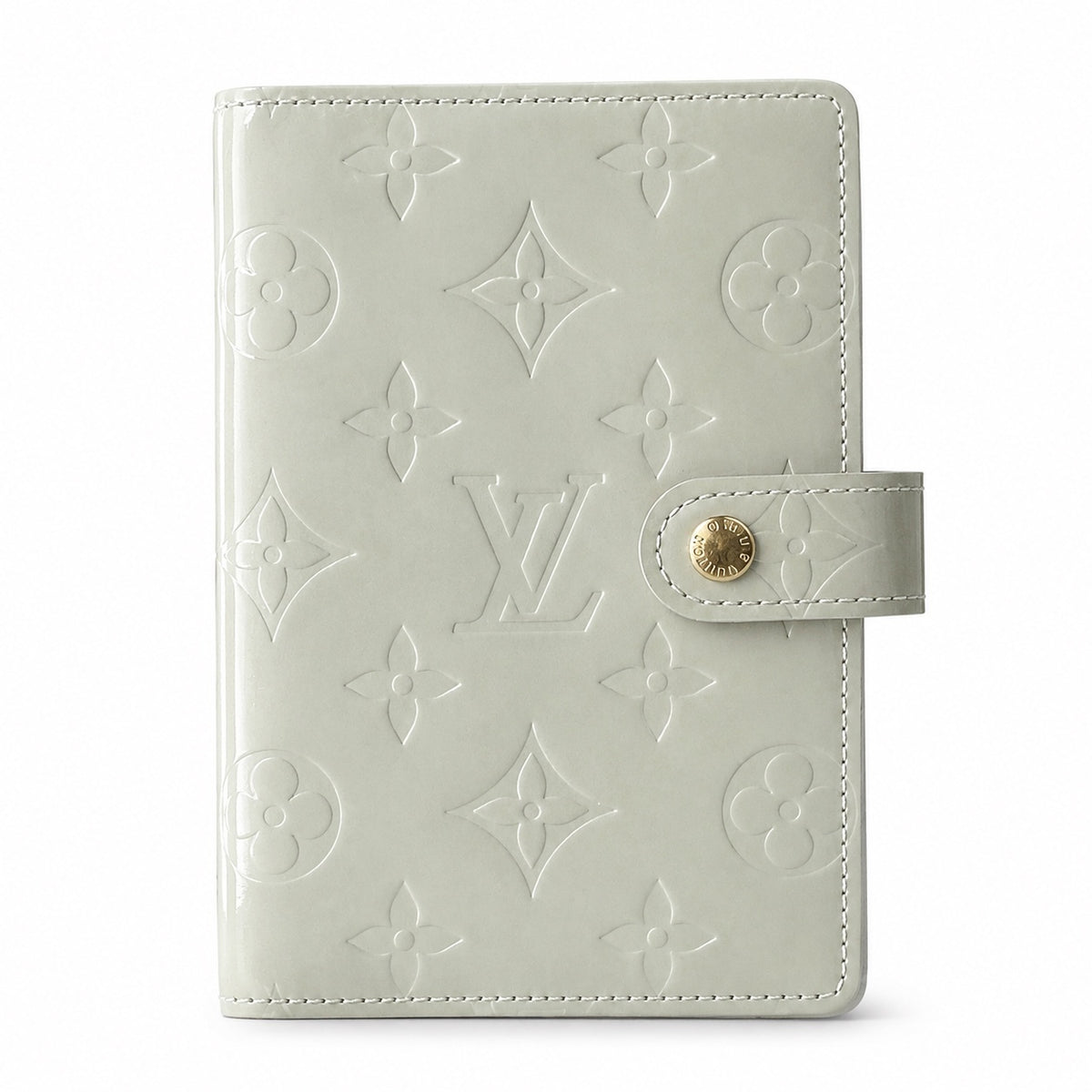 Louis Vuitton light beige monogram vernis agenda cover